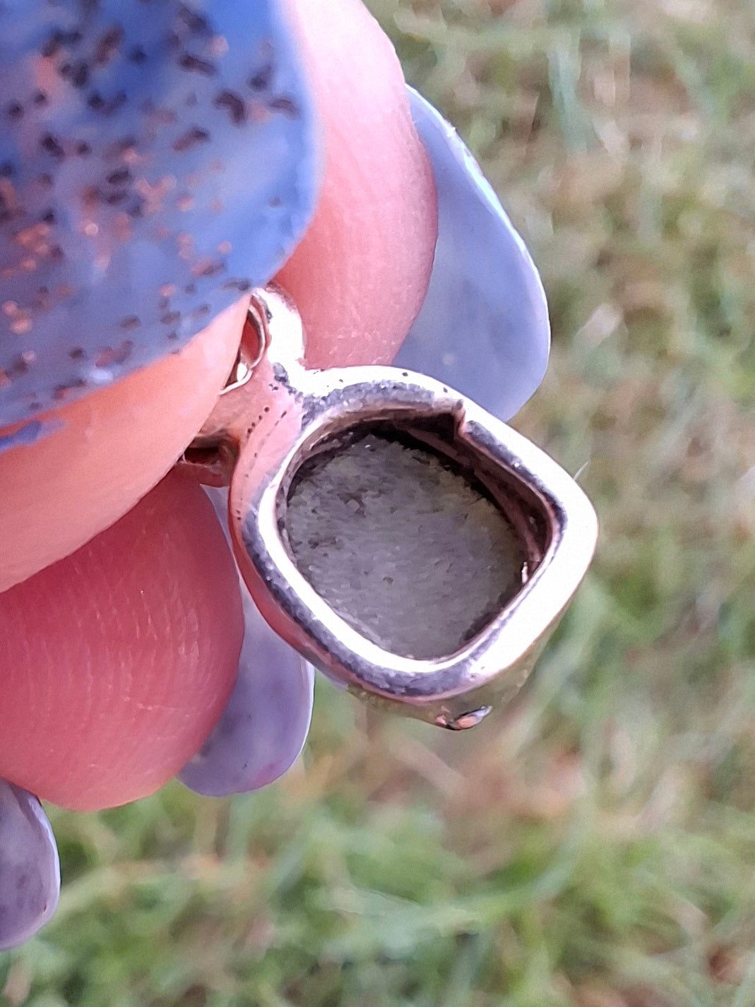 Moldavite Pendant, 925 Silver, Tektite (Ref: P49)