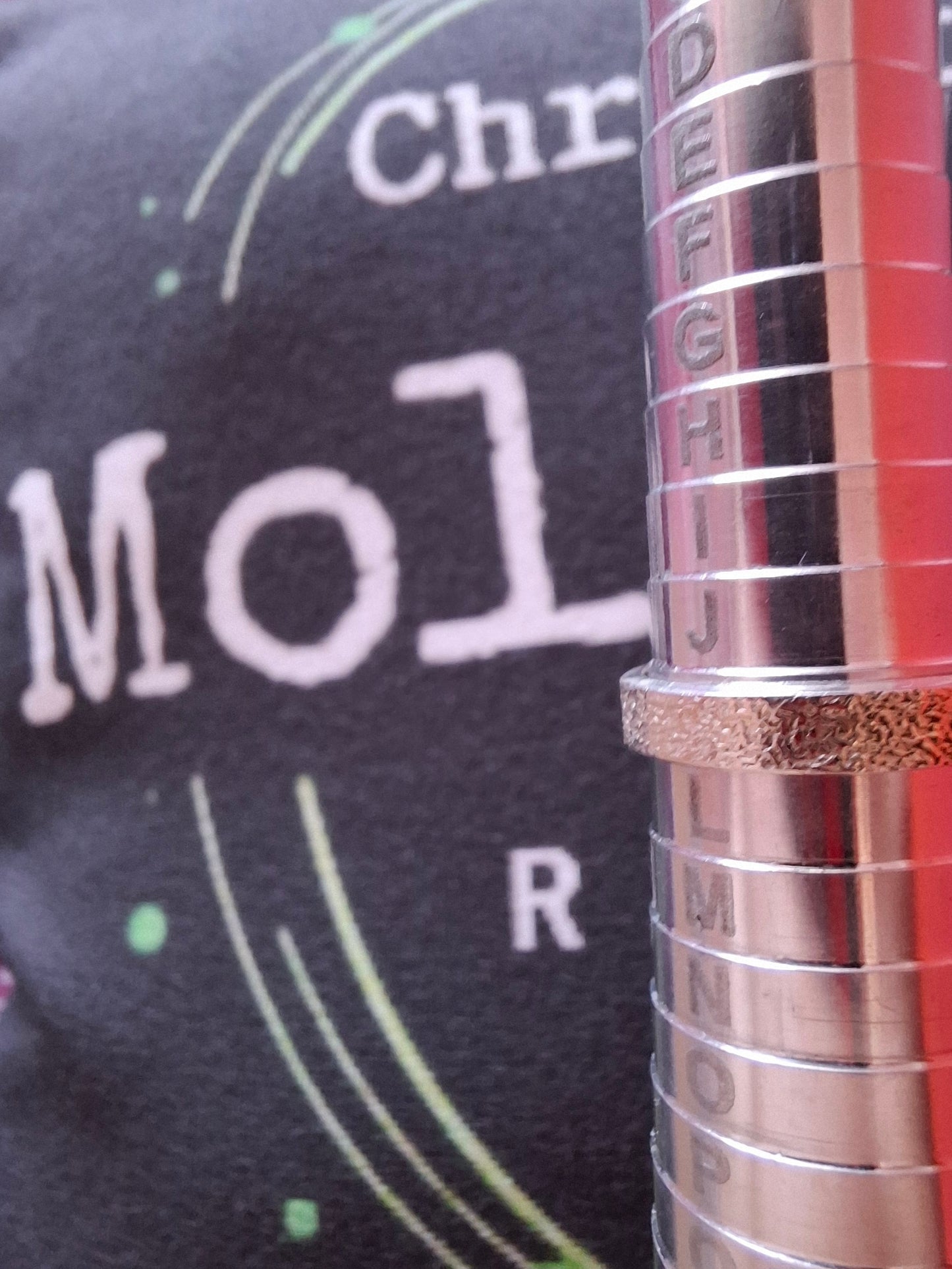 Moldavite Ring, size K, 925 Silver, Tektite (Ref: R300)