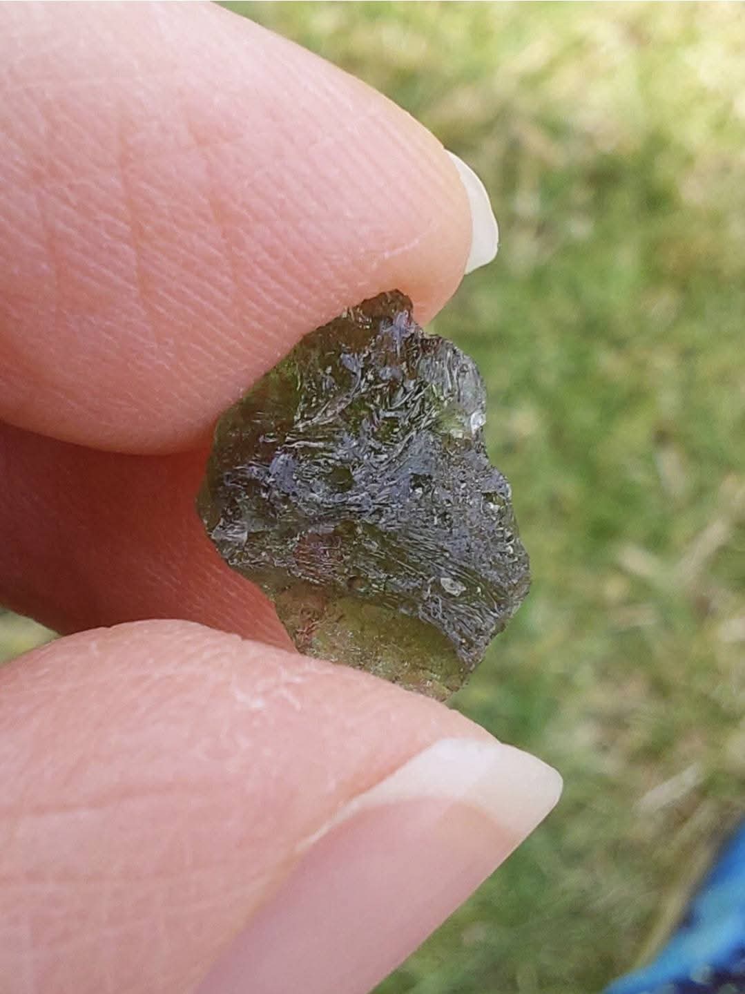 Moldavite Piece, 0.76g, Tektite (Ref: E207)