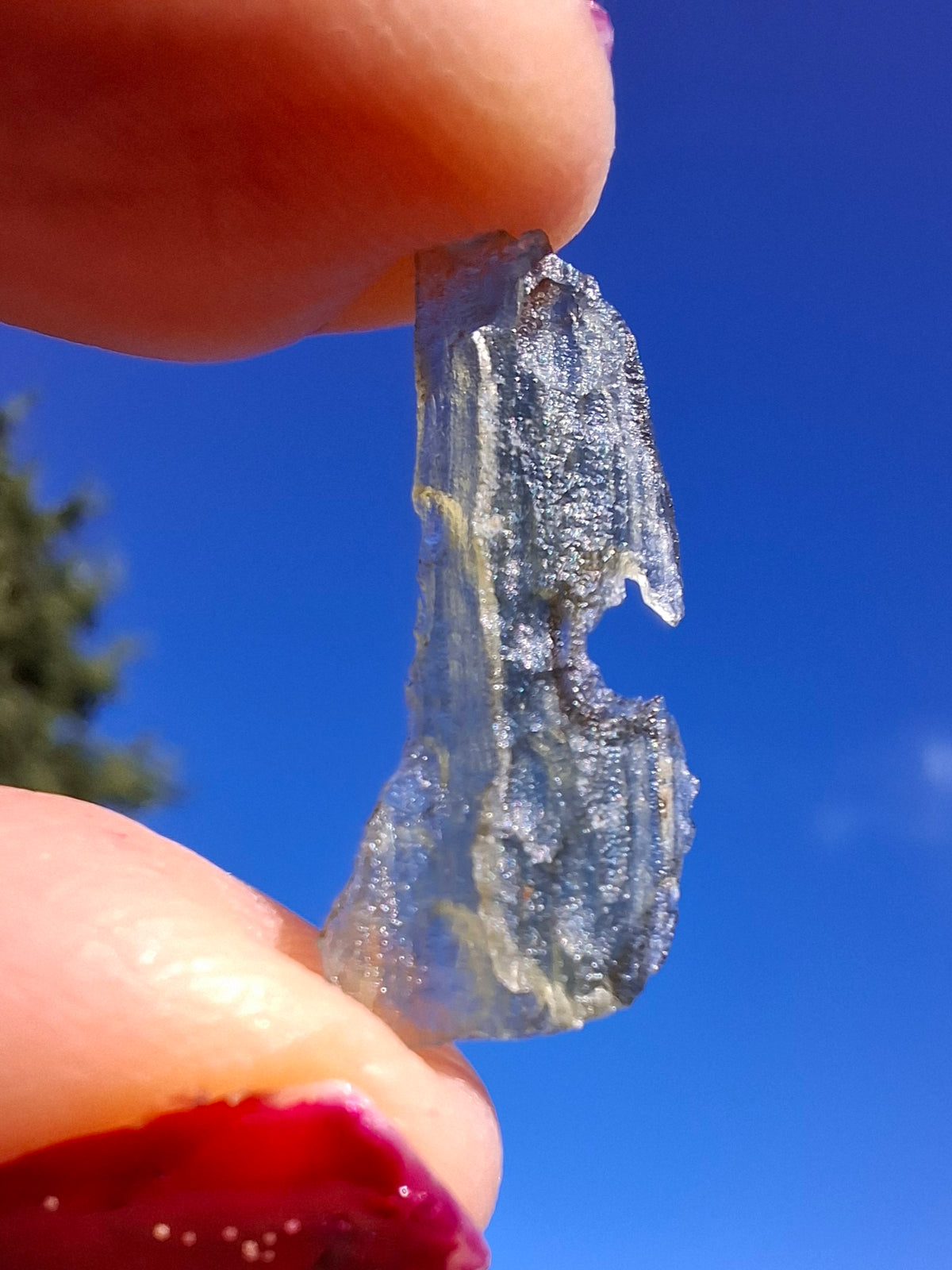 Moldavite Piece, 0.46g, Tektite (Ref: 1521)