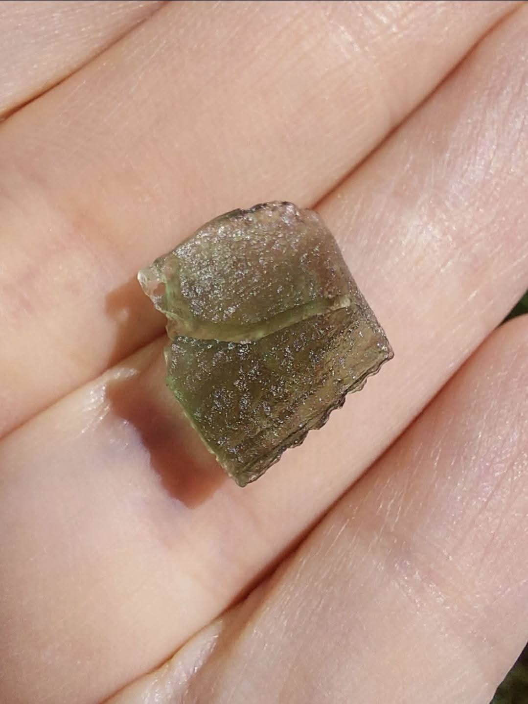 Moldavite Piece, 0.80g, Tektite (Ref: 872)