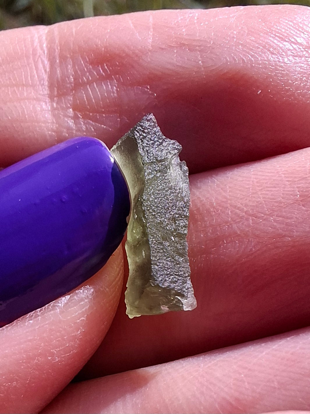 Moldavite Piece, 0.40g, Tektite (Ref: 1487)