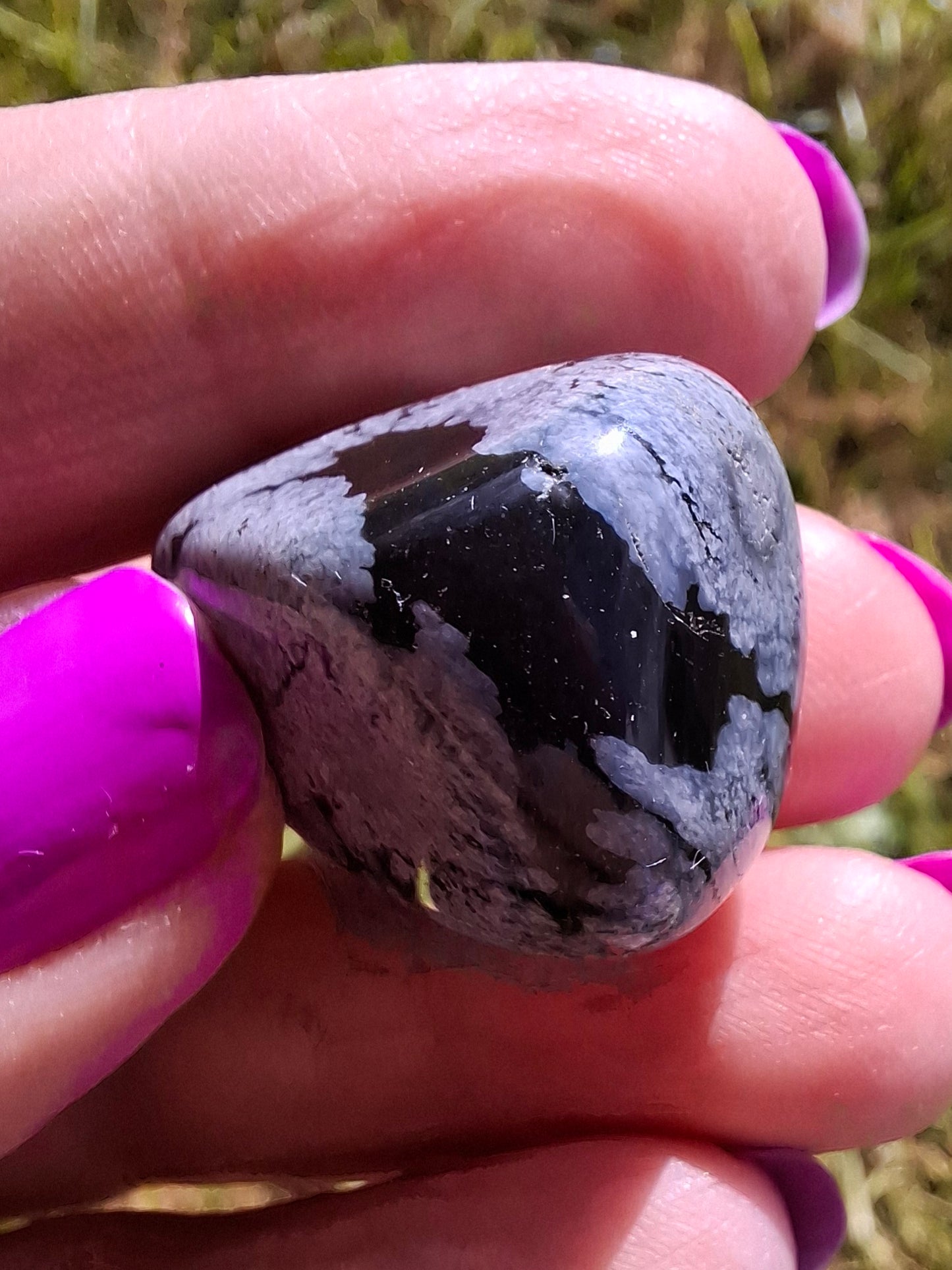 Snowflake Obsidian, Tumble Stone, Crystal (Ref: T97)