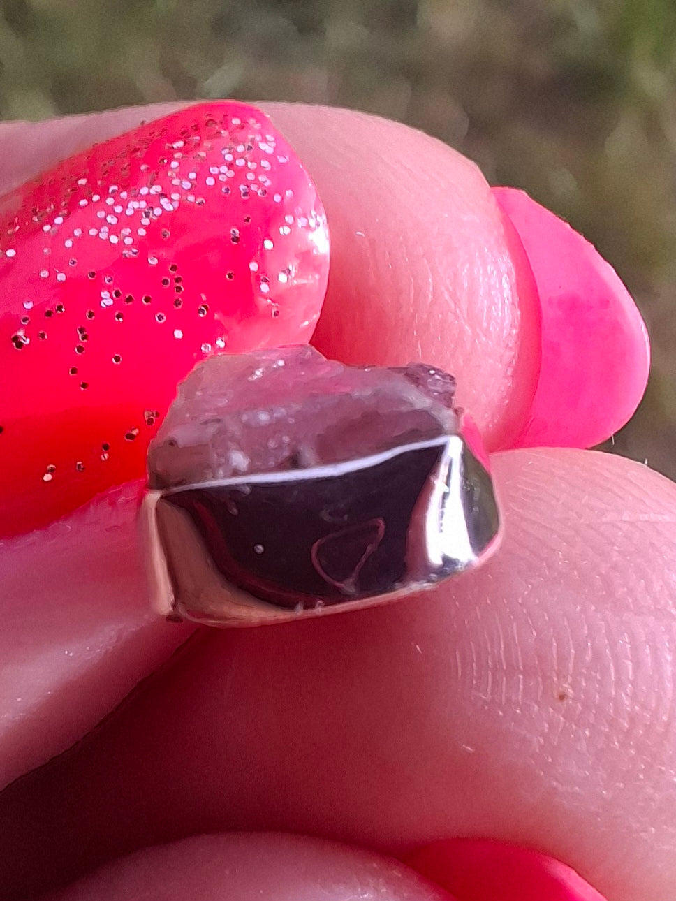 Pink Tourmaline Pendant, 925 Silver, Crystal (Ref: PT76)