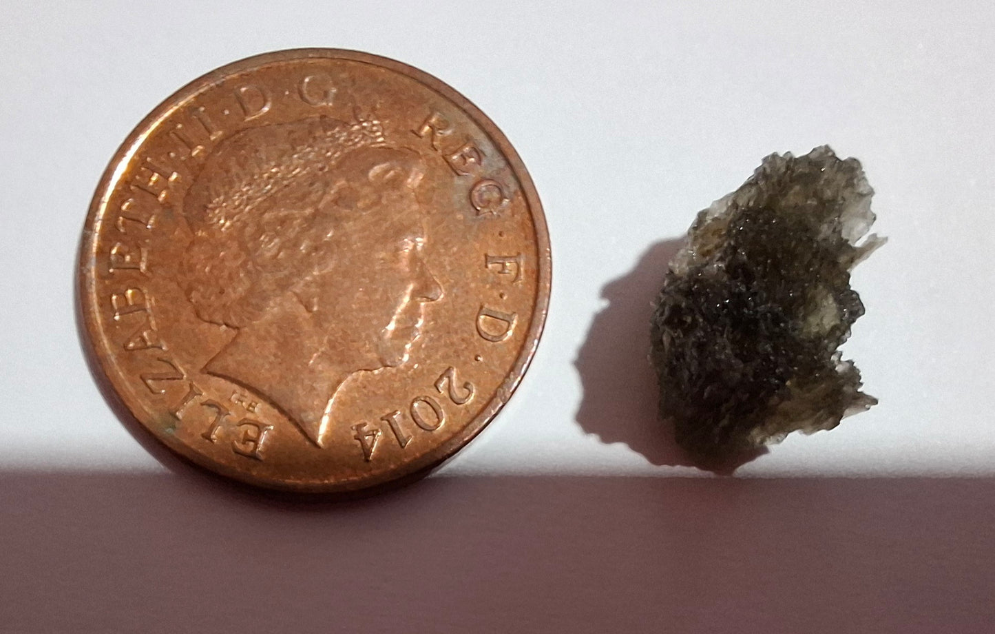 Moldavite Piece, 0.87g, Tektite (Ref: 498)