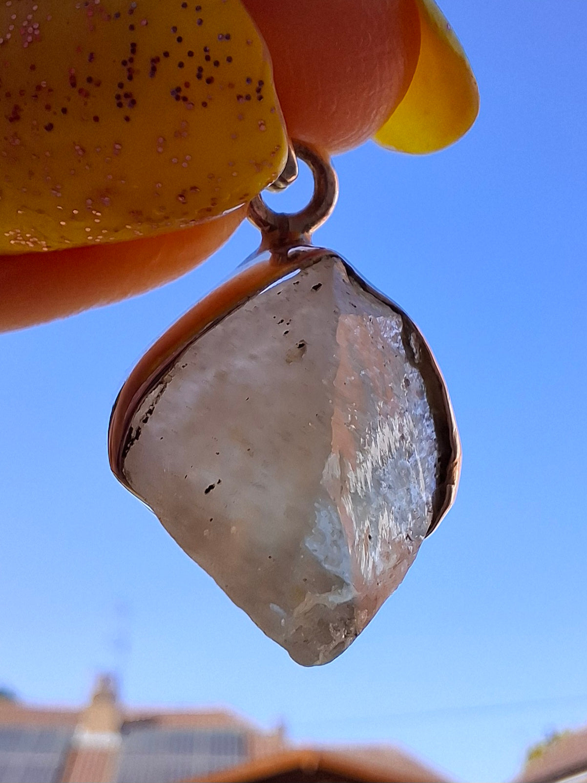 Libyan Desert Glass Pendant, 925 Silver, Tektite (Ref: LP104)