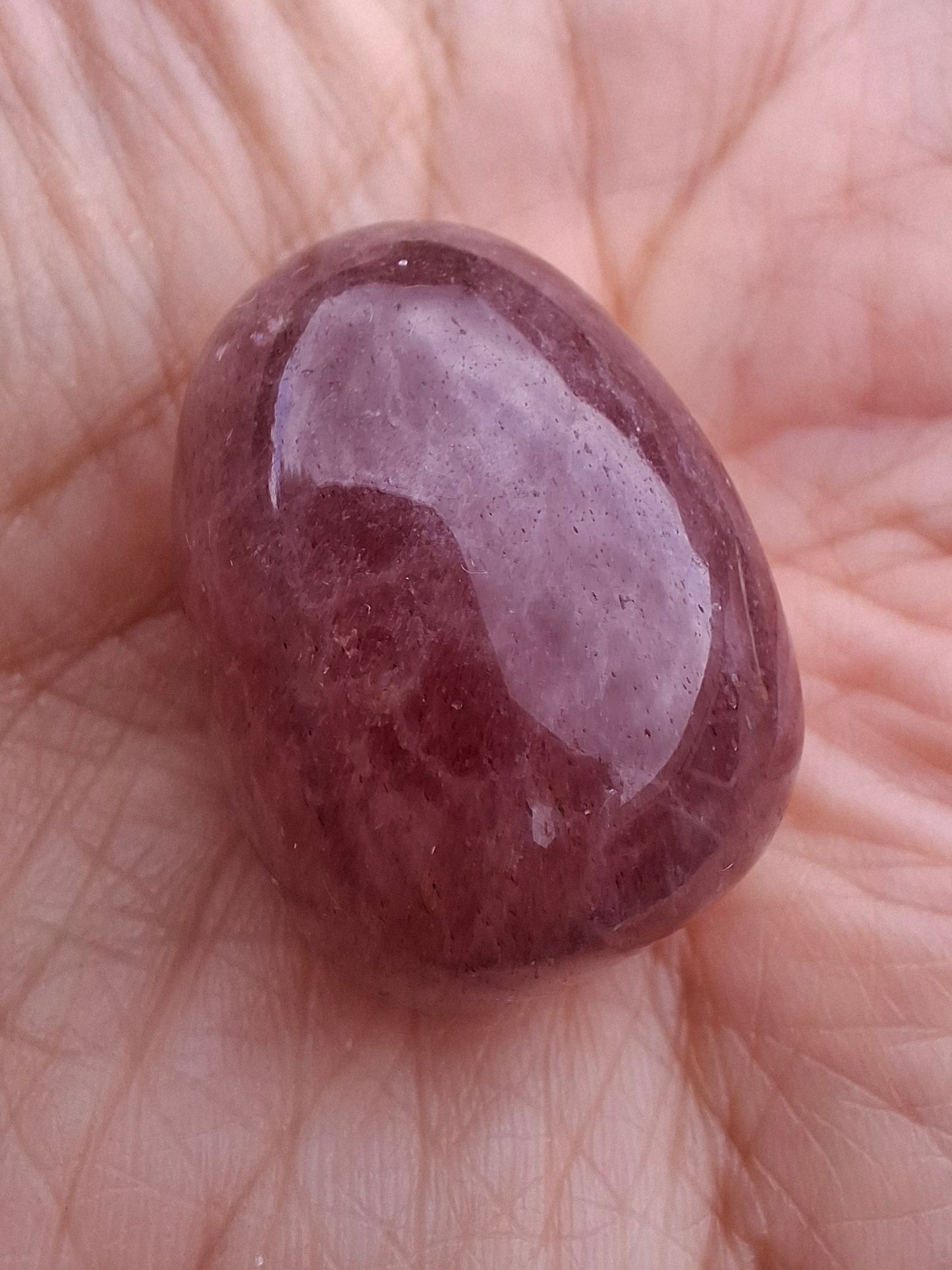 Strawberry Quartz, Tumble Stone, Crystal