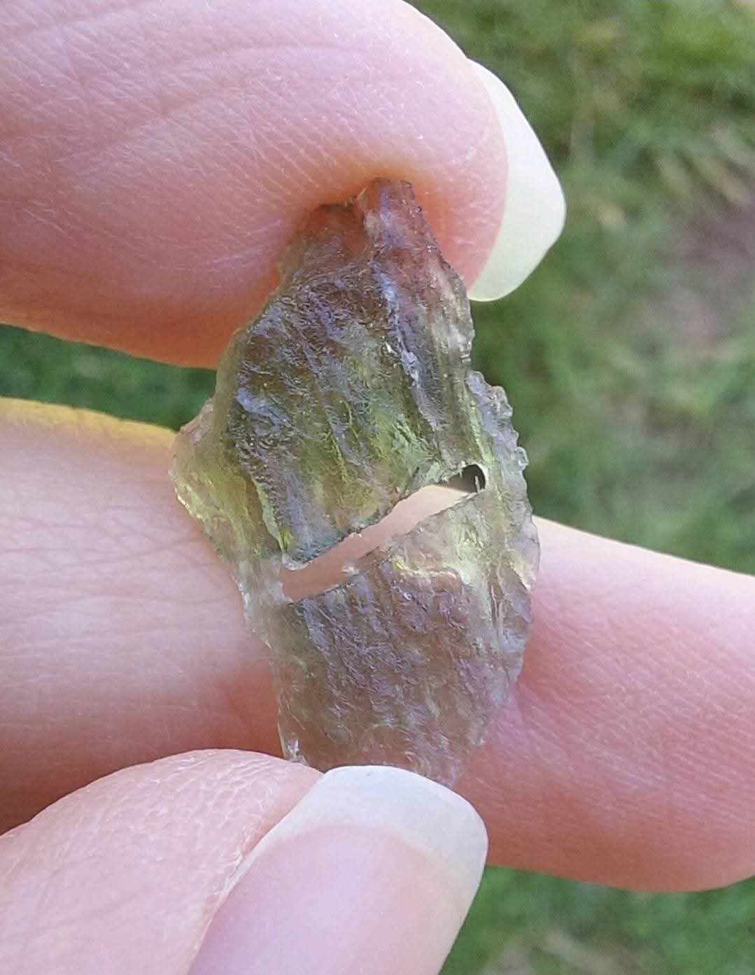 Moldavite Piece, 0.63g, Tektite (Ref: 776)