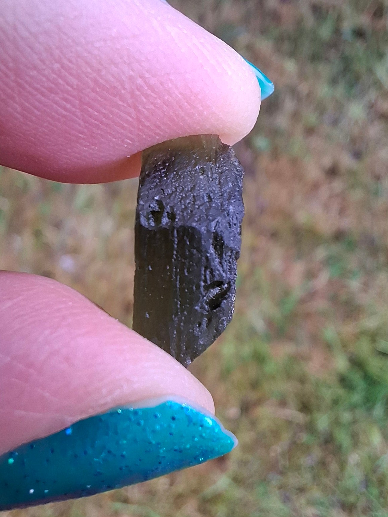 Moldavite Piece, 1.03g, Tektite (Ref: 1416)