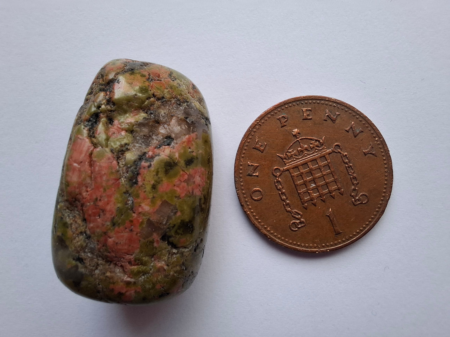 Unakite, Tumble Stone, Crystal (Ref: T179)