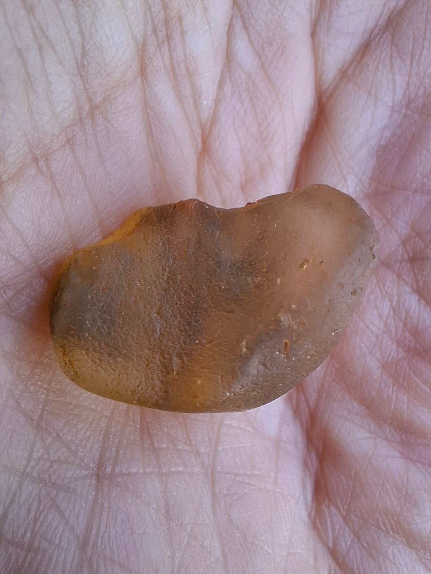 Libyan Desert Glass (darker) Piece, 3.72g, Tektite (Ref: L1378)