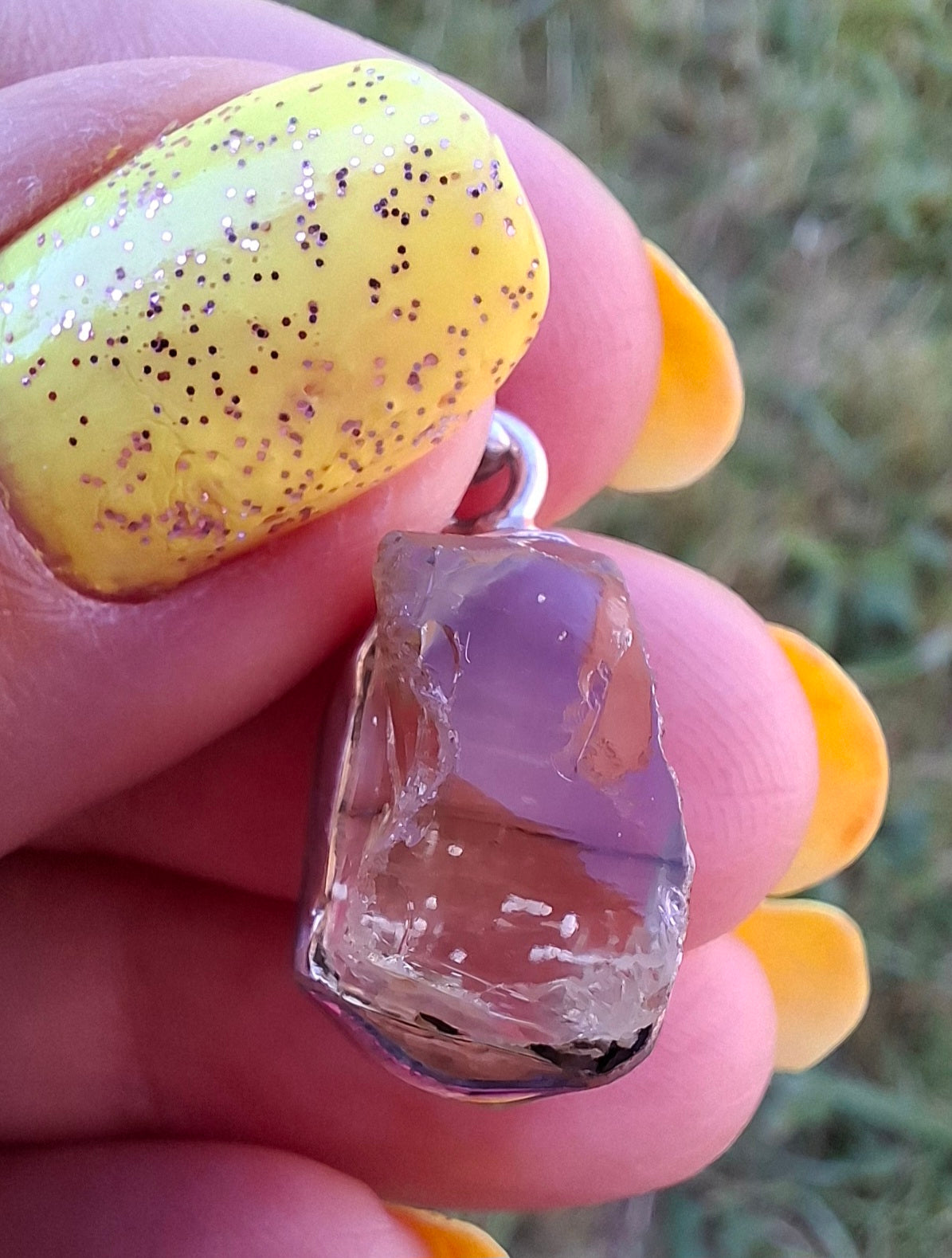 Libyan Desert Glass Pendant, 925 Silver, Tektite (Ref: LP105)