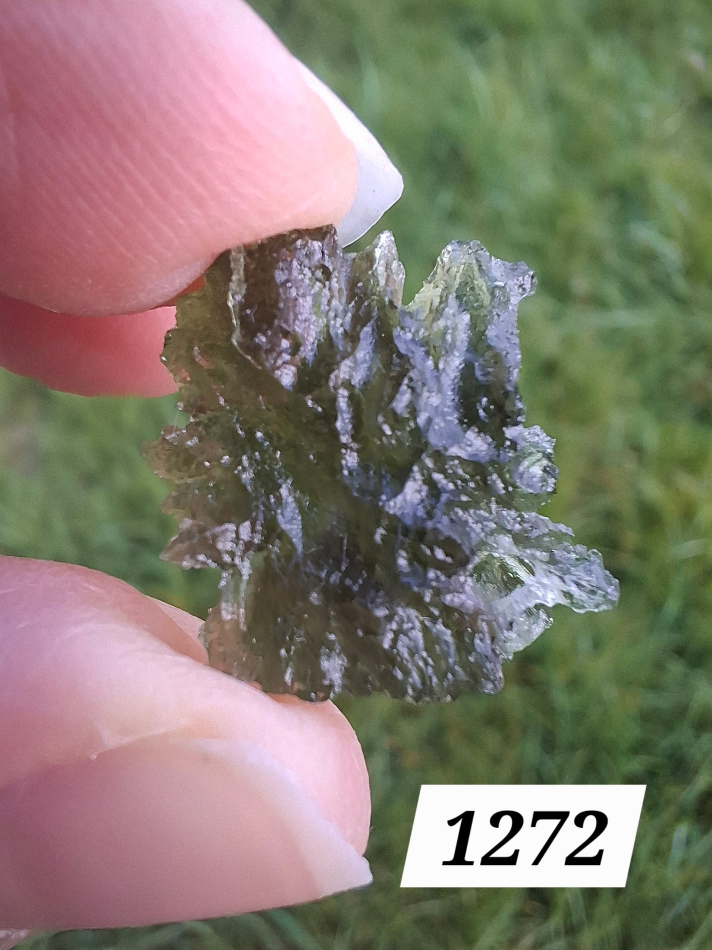 Moldavite Piece, JEZKOVNA BESEDNICE, 1.63g, Tektite (Ref: 1272)