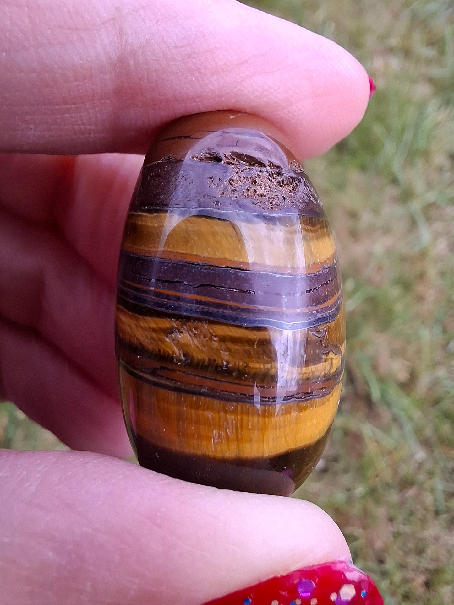 Tigers Eye, Tumble Stone, Crystal (Ref: T133)