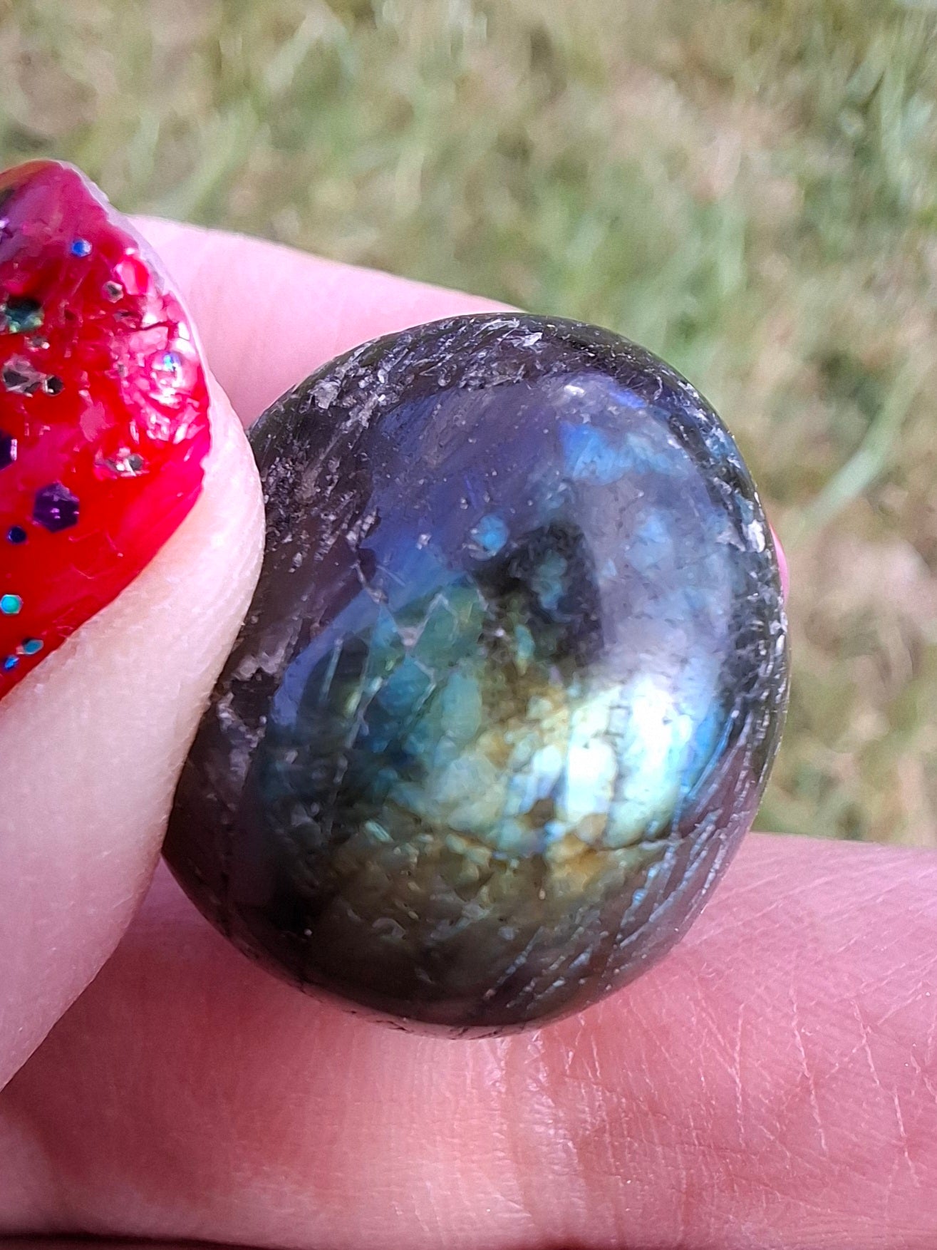 Labradorite, Tumble Stone, Crystal (Ref: T206)