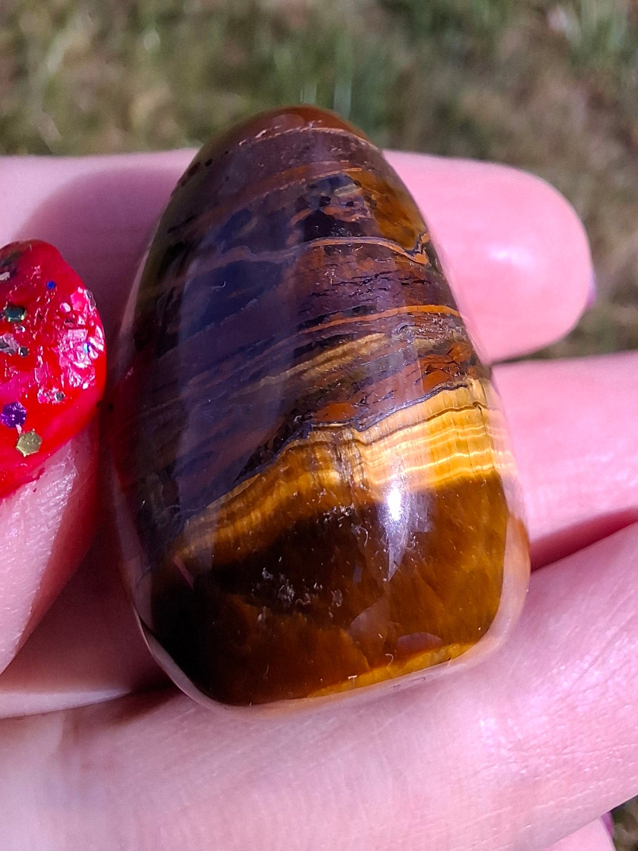 Tigers Eye, Tumble Stone, Crystal (Ref: T133)