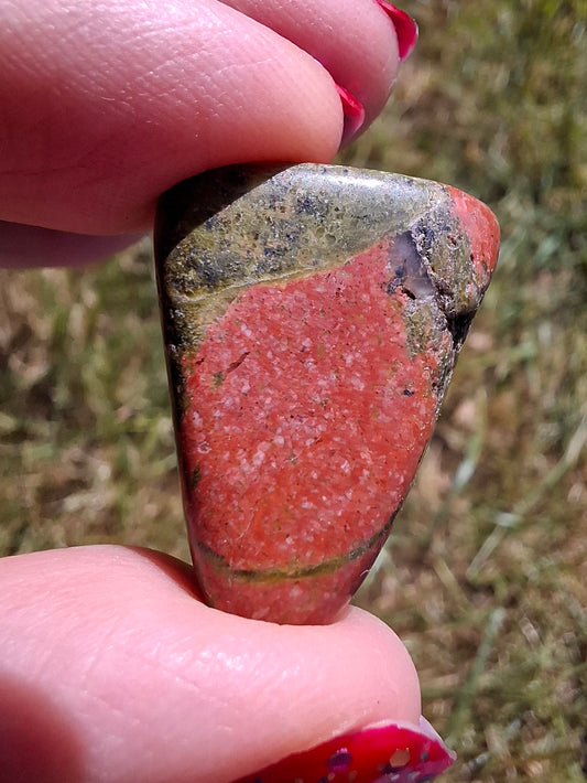 Unakite, Tumble Stone, Crystal (Ref: T181)