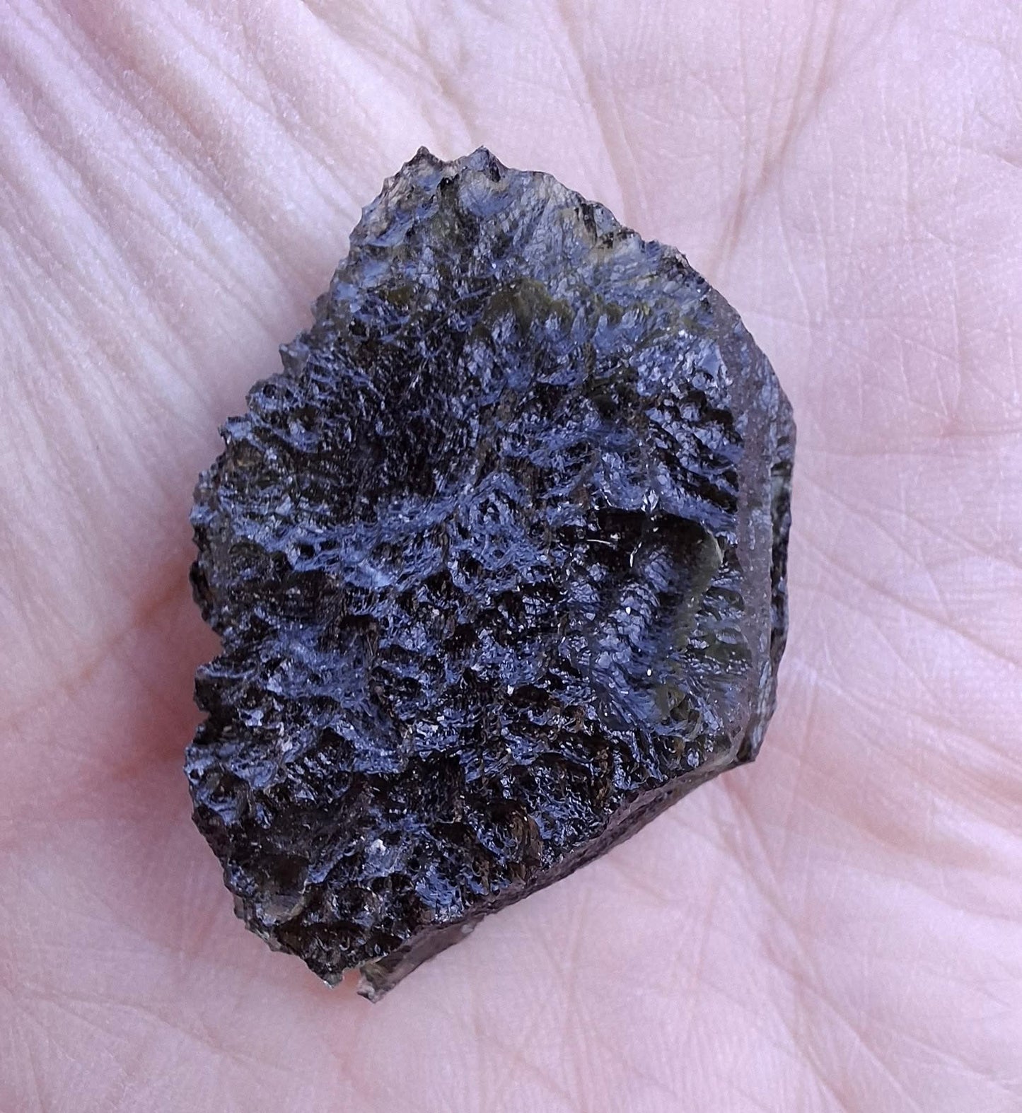 Moldavite Piece, CHLUM MAROUSKOVO POLE, 15.55g, Tektite (Ref: 1180)