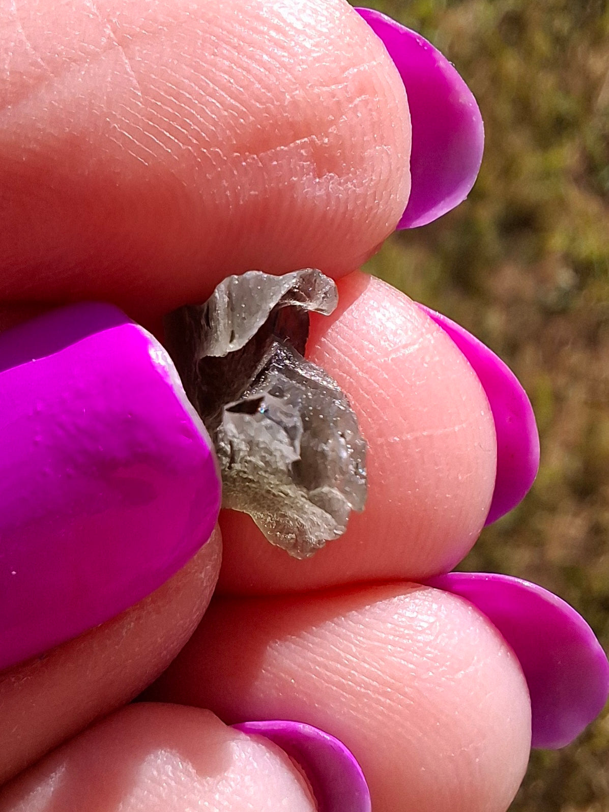 Moldavite Piece, 0.45g, Tektite (Ref: 1444)