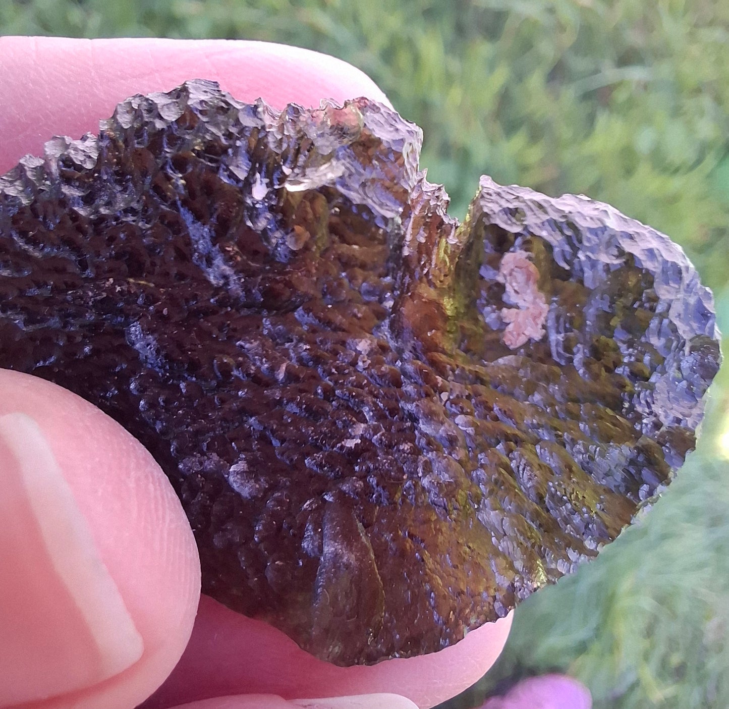 Moldavite Piece, CHLUM, 11.18g, Tektite (Ref: 1166)