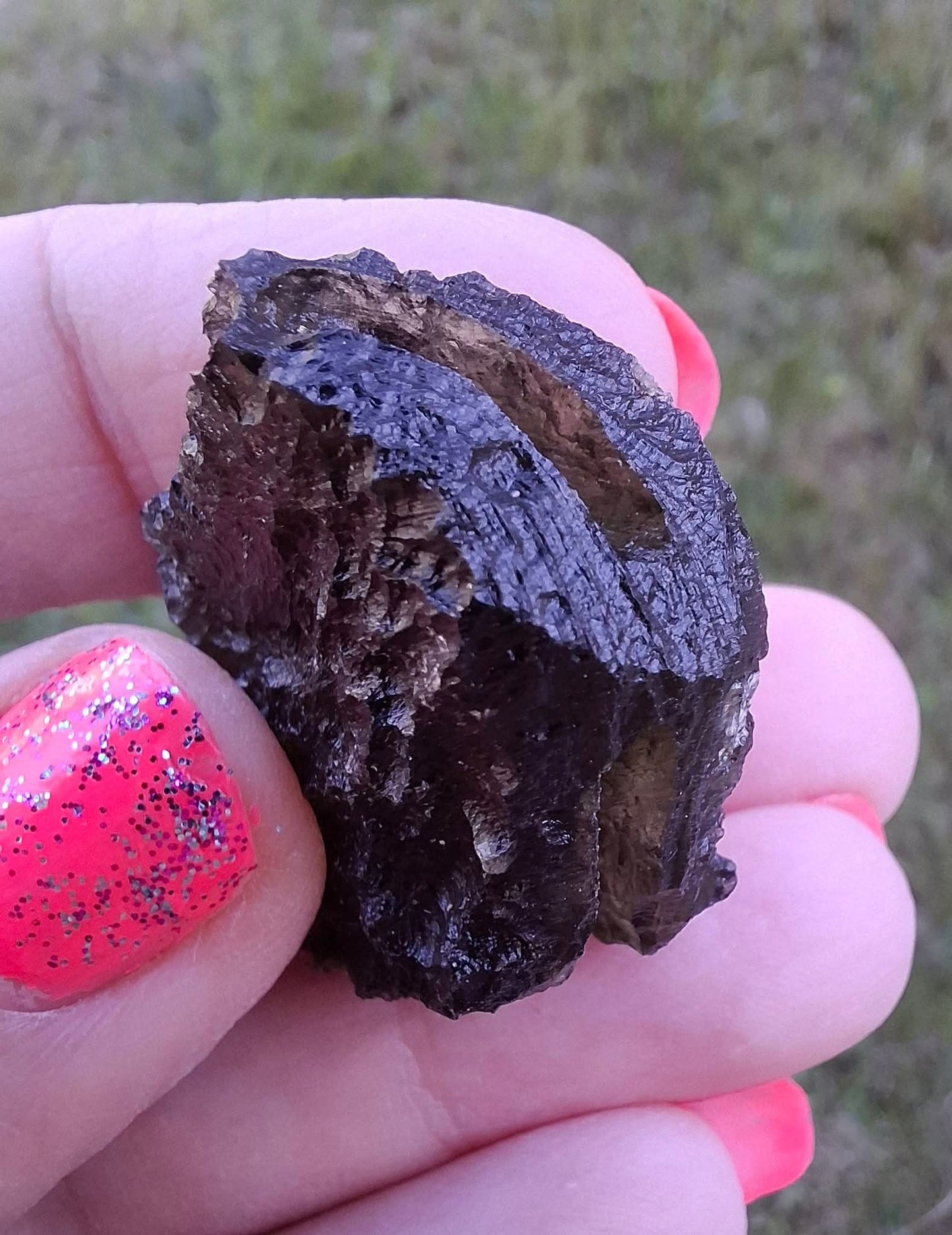 Moldavite Piece, CHLUM MAROUSKOVO POLE, 15.55g, Tektite (Ref: 1180)