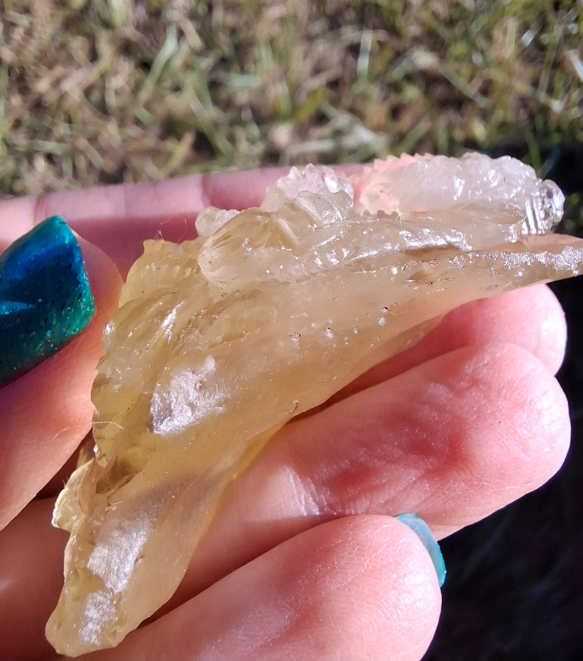 Libyan Desert Glass carving, GANESHA, 26.47g, Tektite (Ref: Ganesha1)