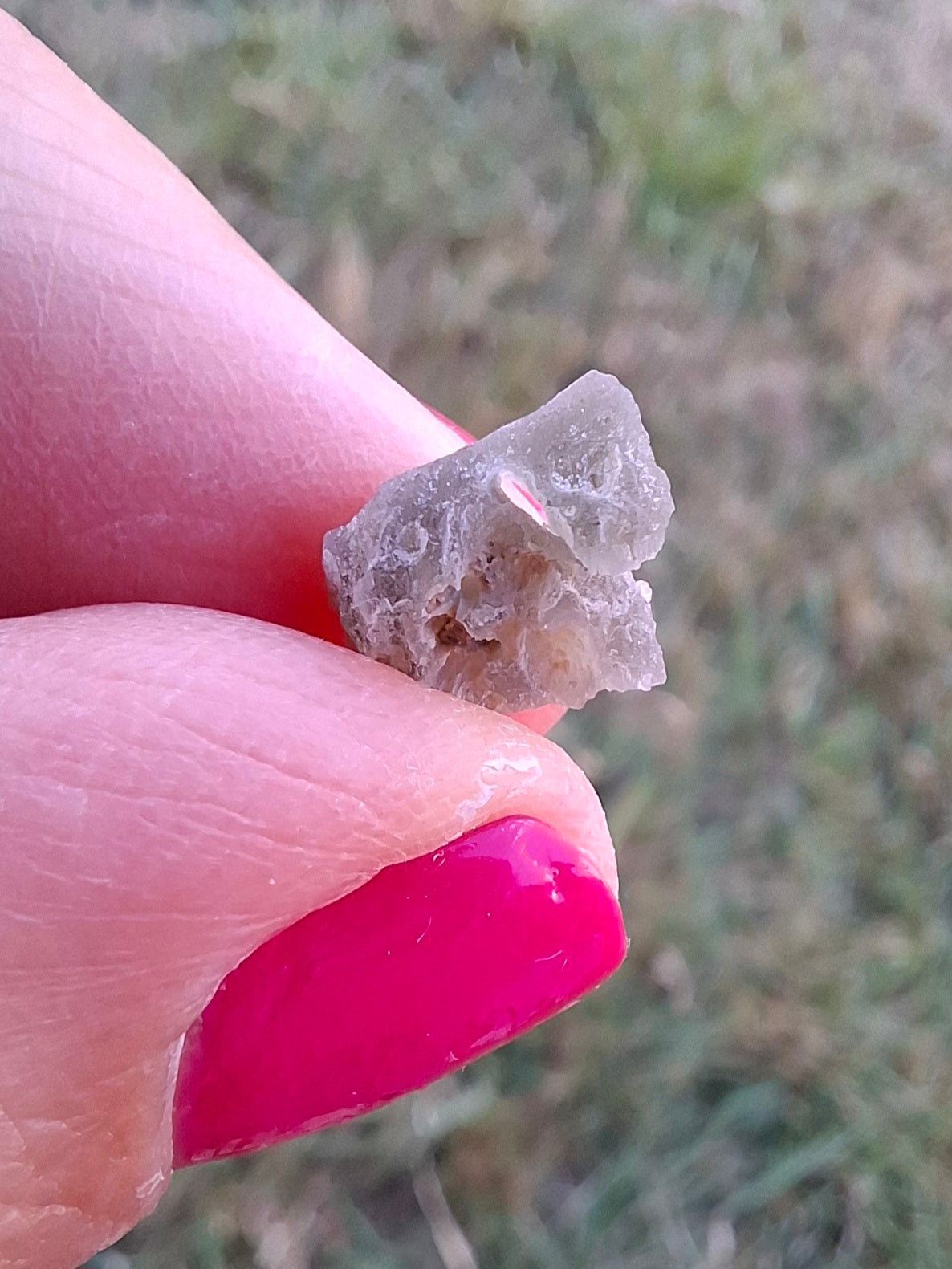 Moldavite Piece, SNOWFLAKE, FROSTED, BRUSNA, 0.31g, Tektite (Ref: 1500)