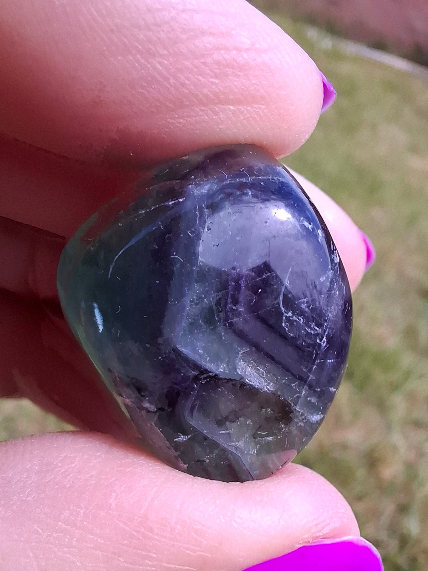 Fluorite, Tumble Stone, Crystal (Ref: T57)