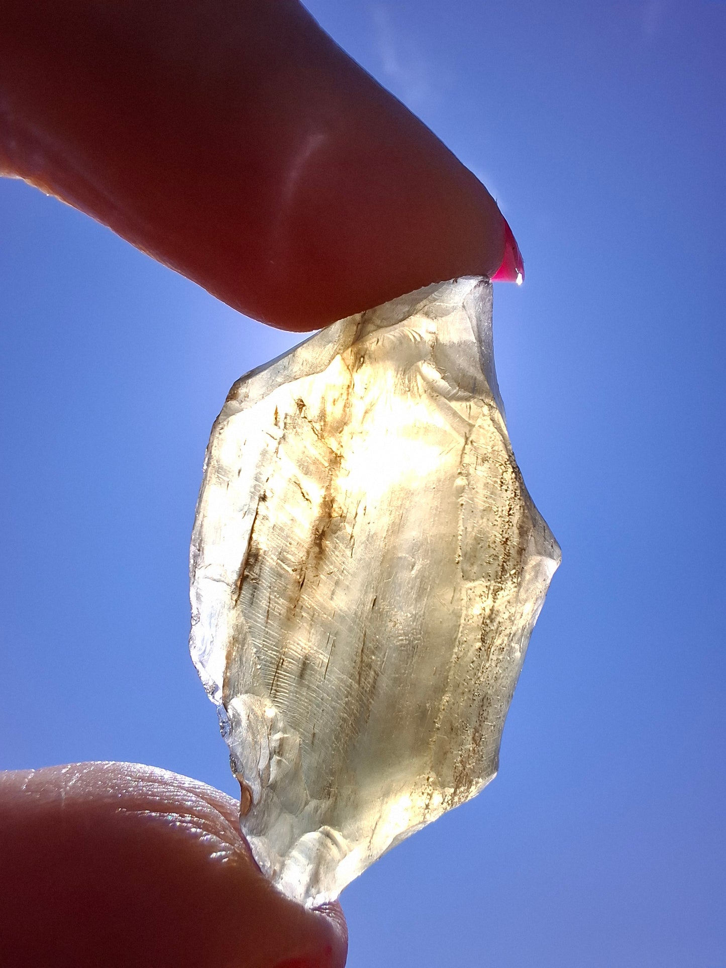 Libyan Desert Glass (darker) Piece, 8.34g, Tektite (Ref: L1370)