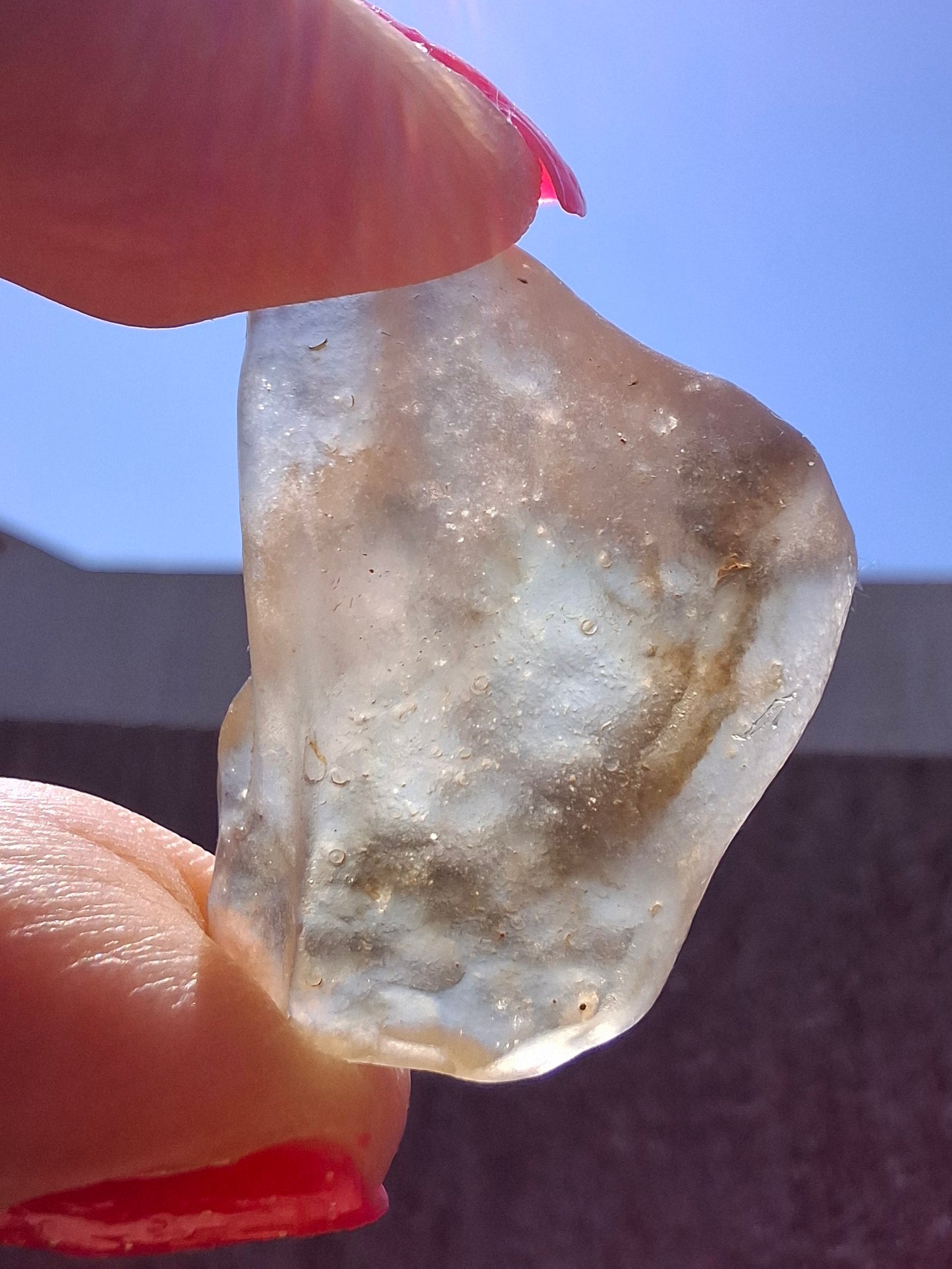 Libyan Desert Glass (darker) Piece, 7.73g, Tektite (Ref: L1374)