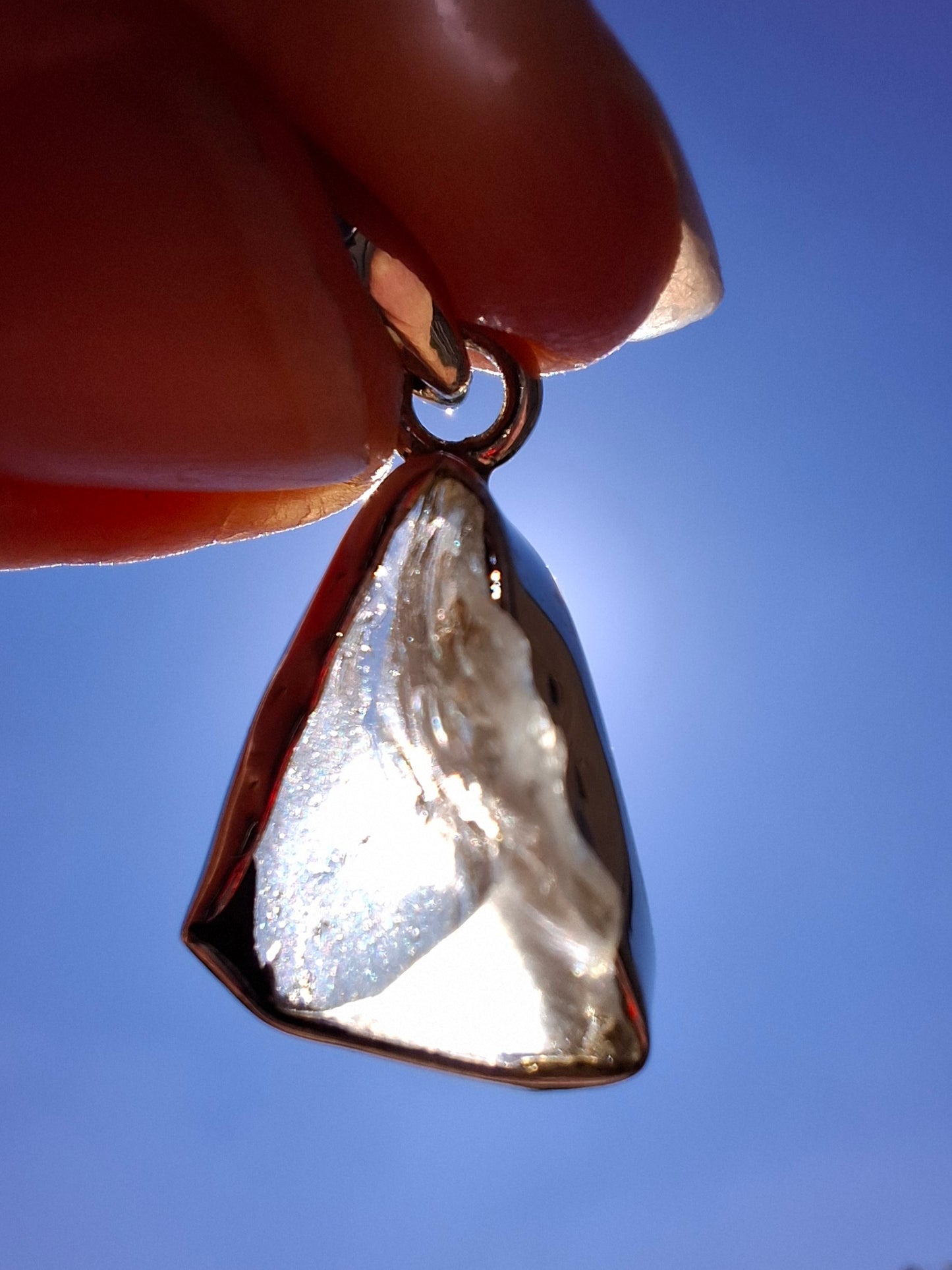 Libyan Desert Glass Pendant, 925 Silver, Tektite (Ref: LP101)