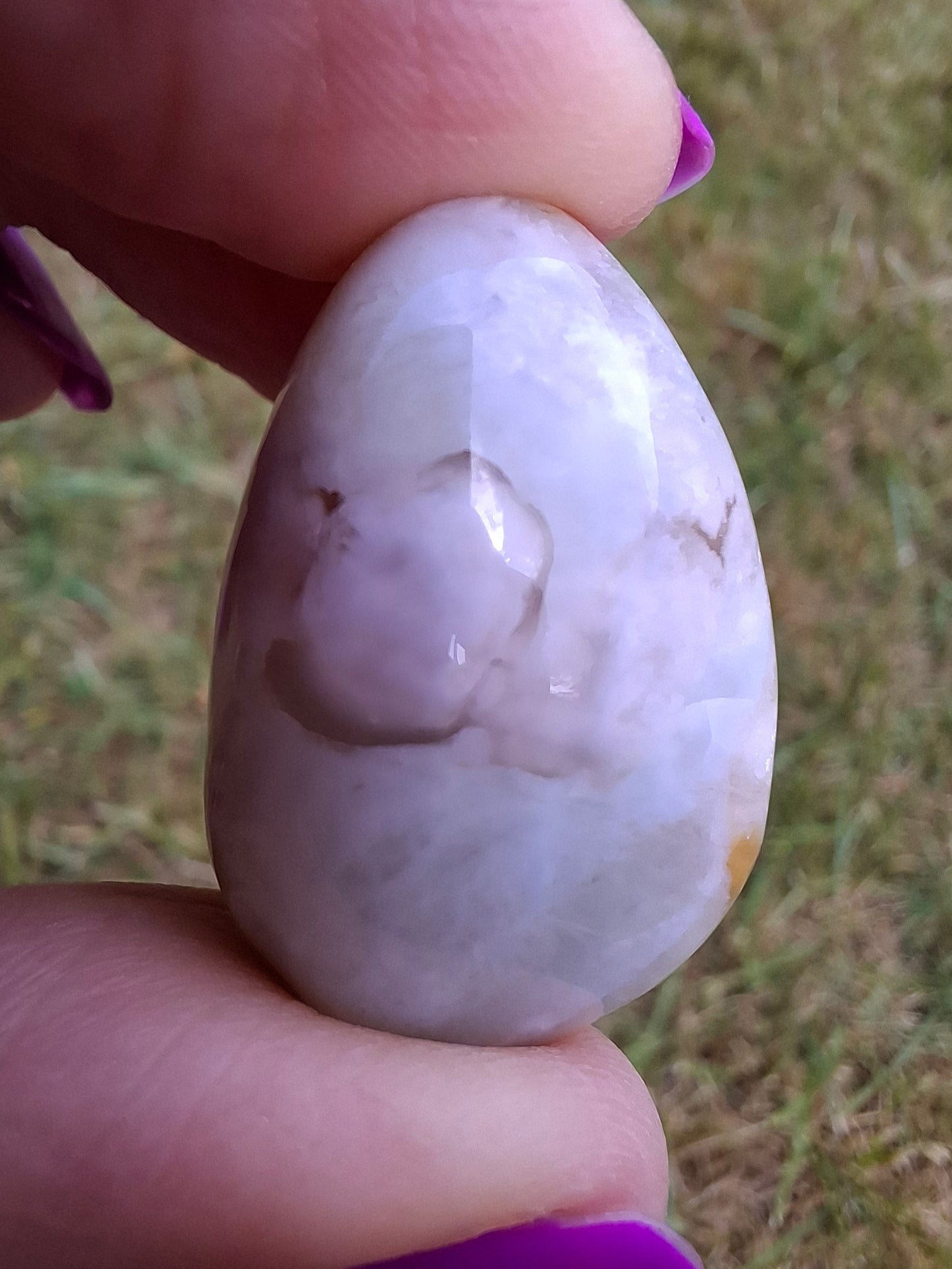 Flower Agate, Tumble Stone, Crystal (Ref: T70)