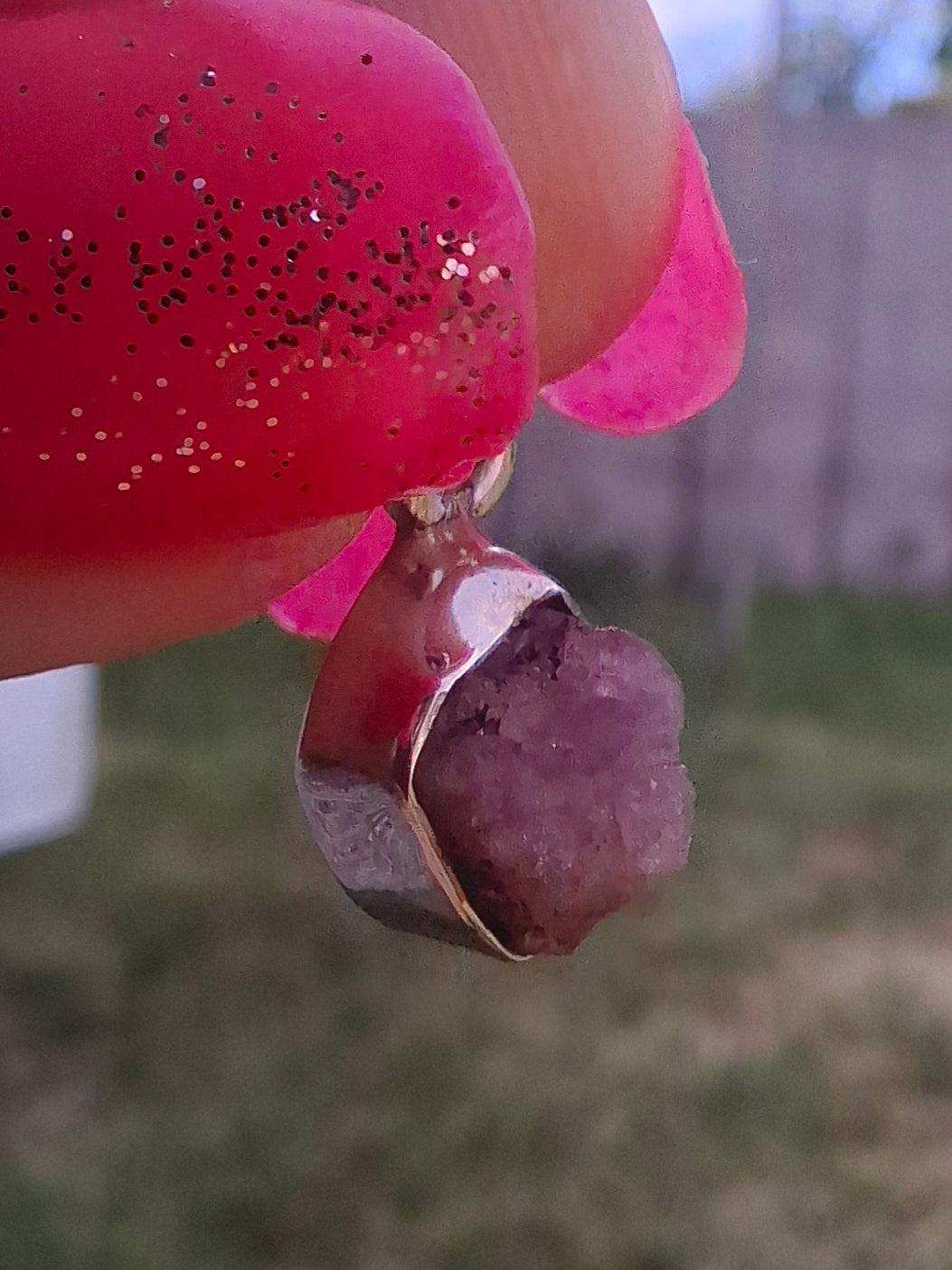 Pink Tourmaline Pendant, 925 Silver, Crystal (Ref: PT79)