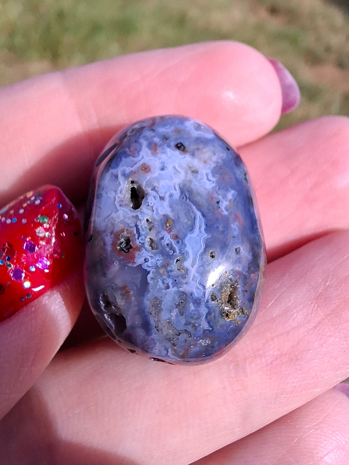 Ocean Jasper, Tumble Stone, Crystal (Ref: T201)