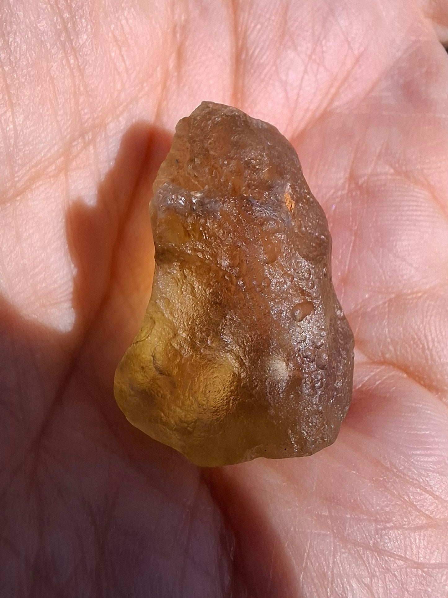 Libyan Desert Glass (darker) Piece, 7.32g, Tektite (Ref: L1369)