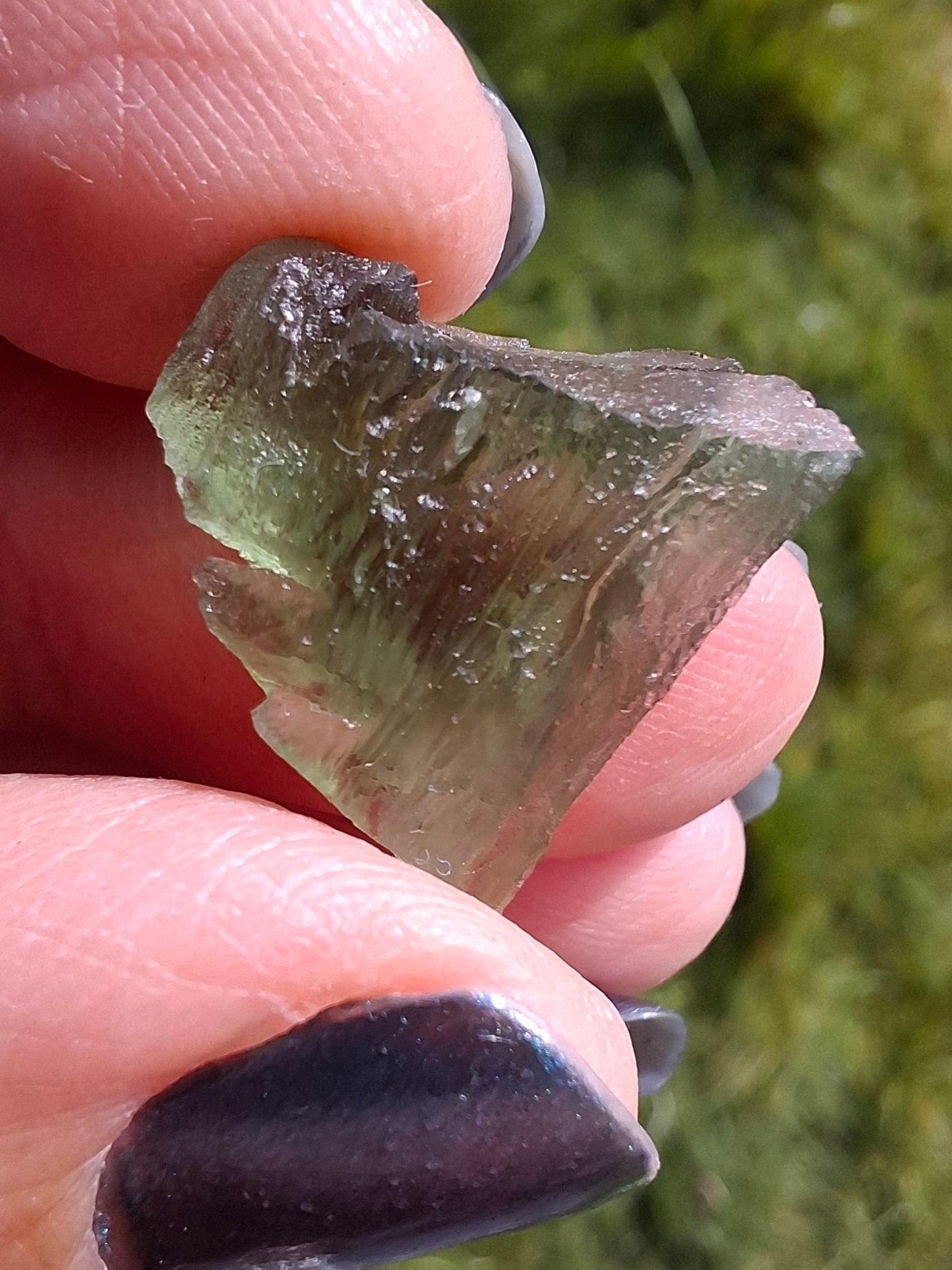 Moldavite Piece, 1.94g, Tektite (Ref: 1390)