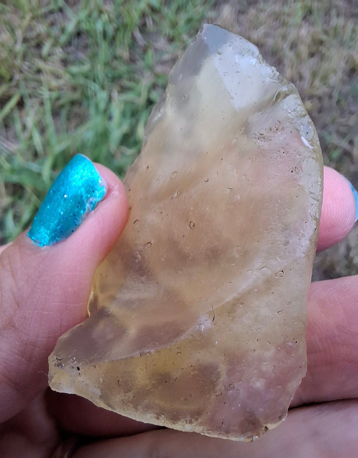 Libyan Desert Glass carving, GANESHA, 26.47g, Tektite (Ref: Ganesha1)