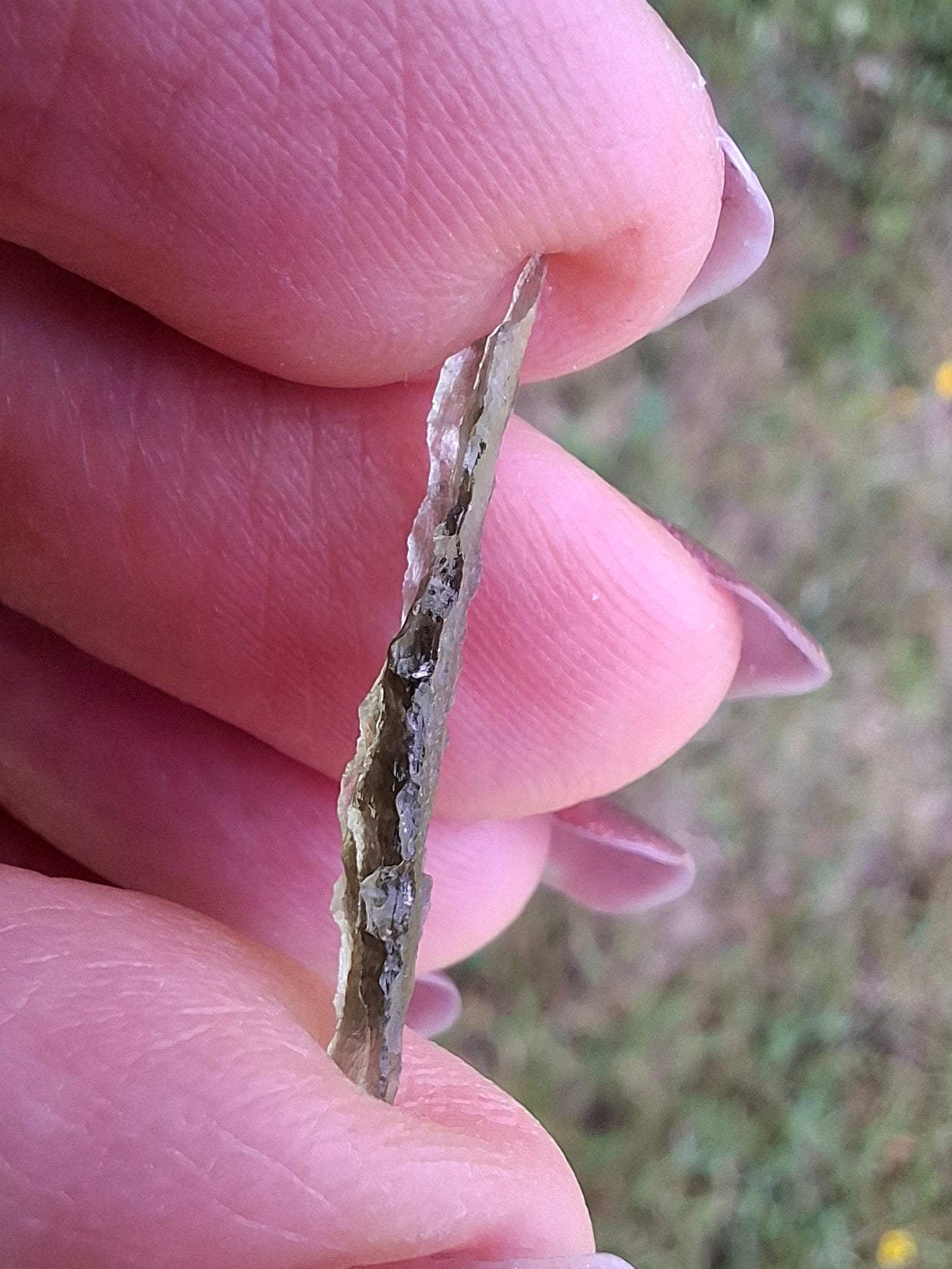 Moldavite Piece, 0.33g, Tektite (Ref: 1488)