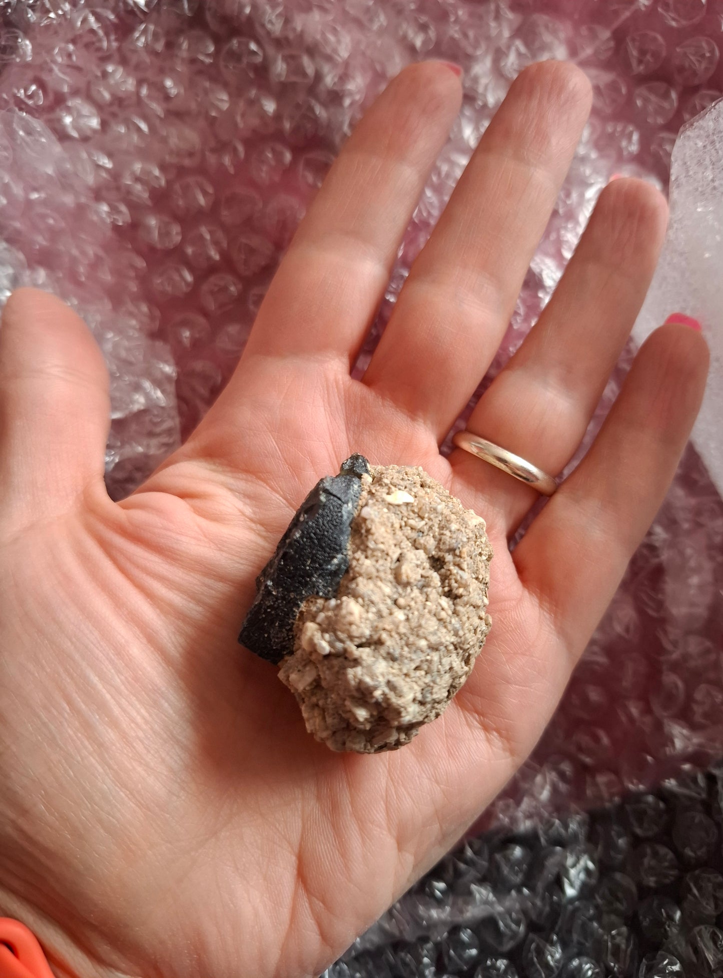 Moldavite In-Situ (in matrix), Besednice, Est-13g, Tektite (Ref: MIS1)