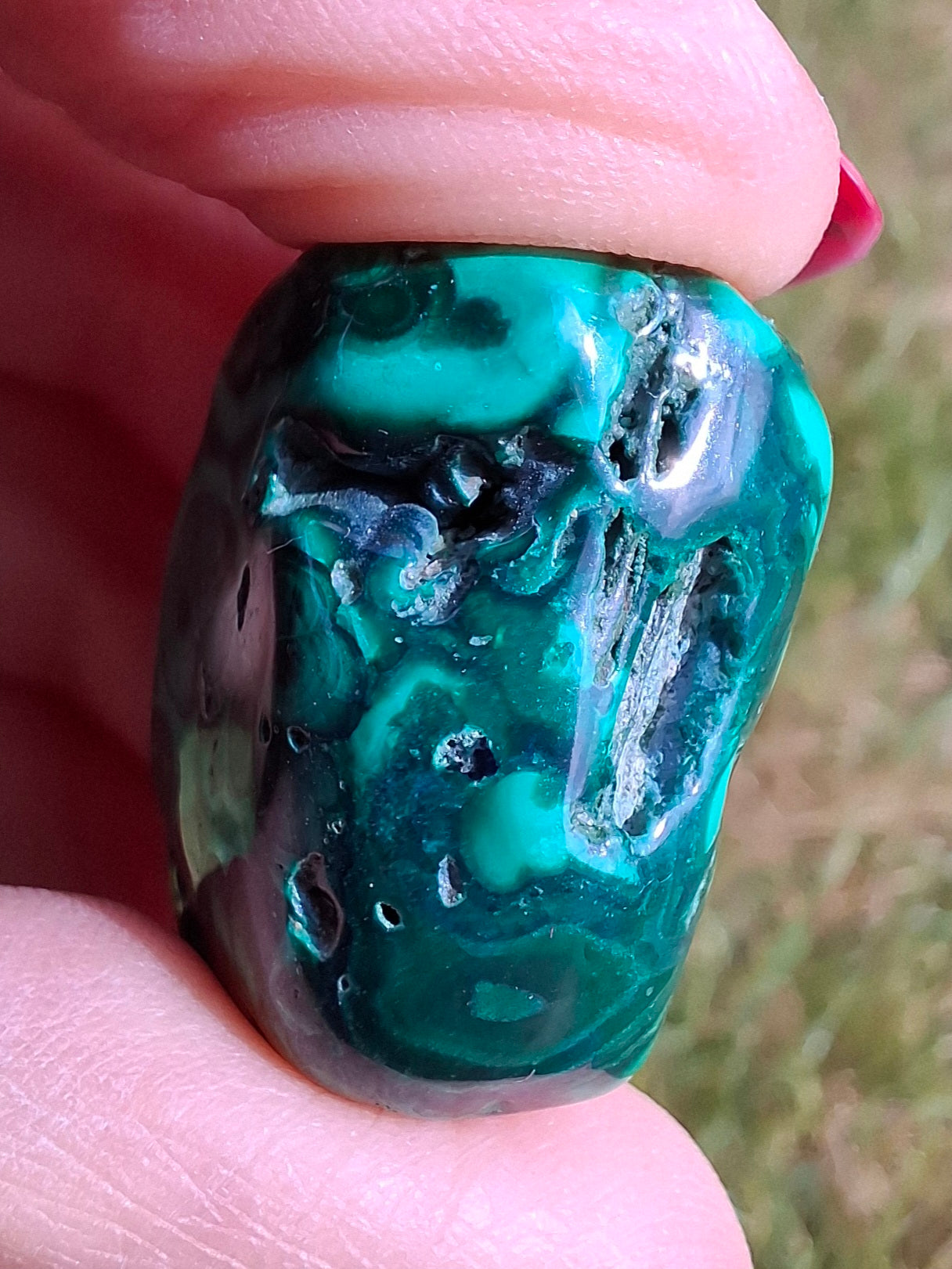 Malachite, Tumble Stone, Crystal (Ref: T157)
