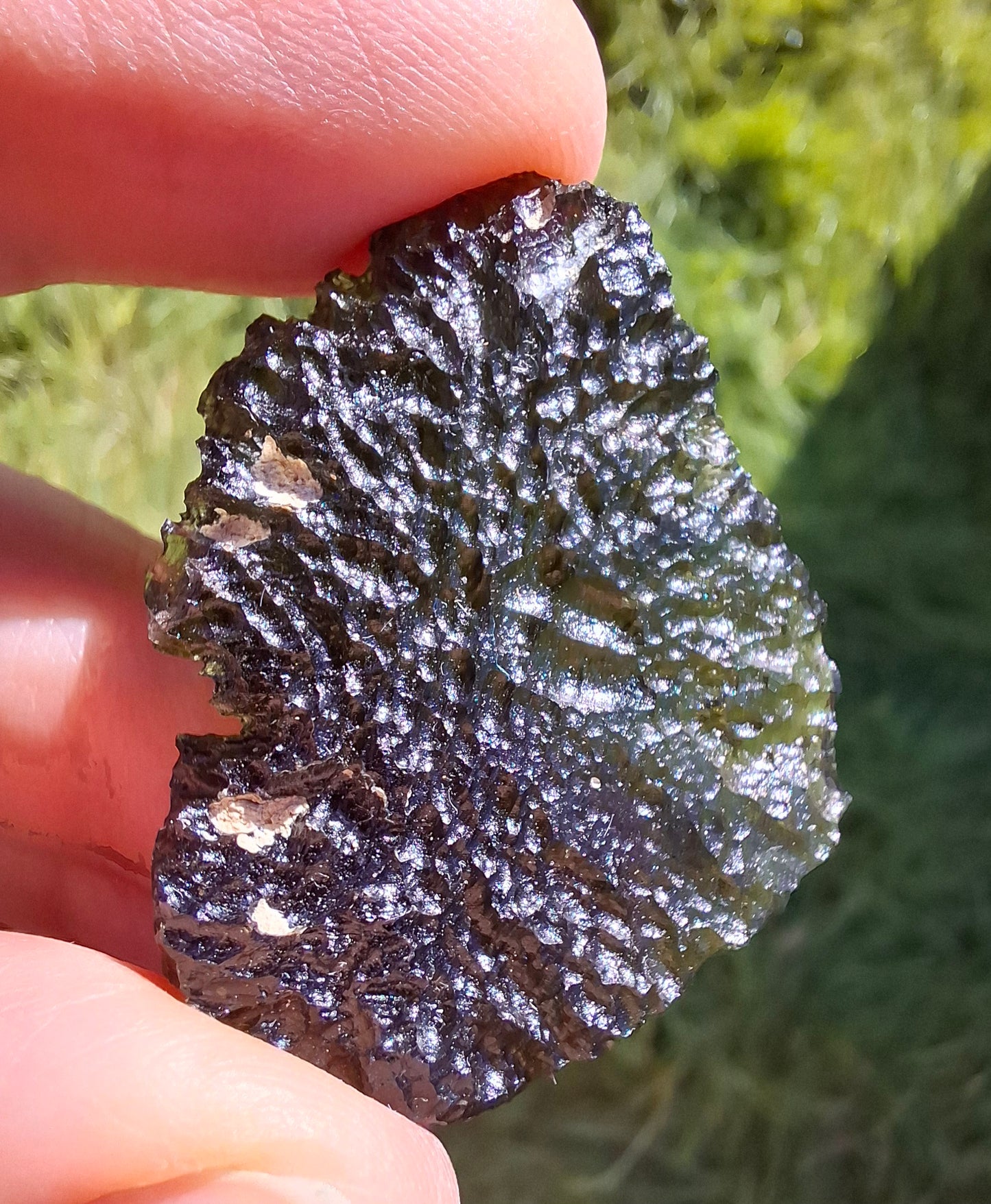 Moldavite Piece, CHLUM, 11.18g, Tektite (Ref: 1166)