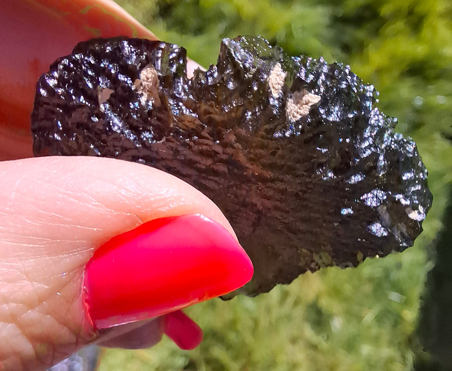 Moldavite Piece, CHLUM, 11.18g, Tektite (Ref: 1166)