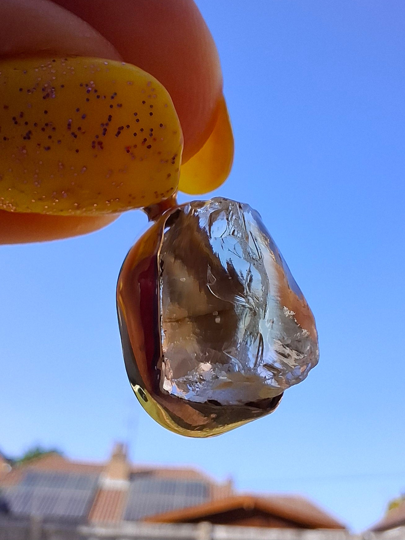 Libyan Desert Glass Pendant, 925 Silver, Tektite (Ref: LP105)