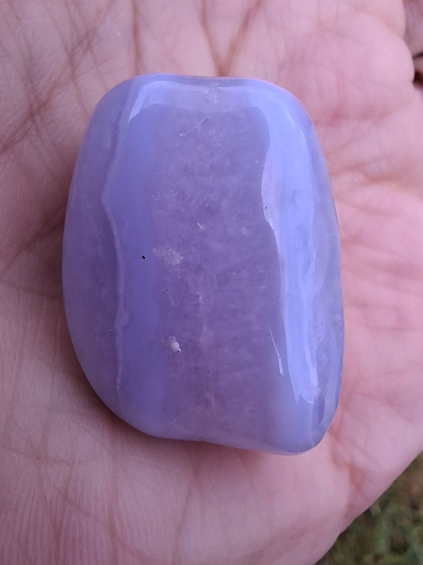 Blue Lace Agate, Tumble Stone, Crystal (Ref: T145)