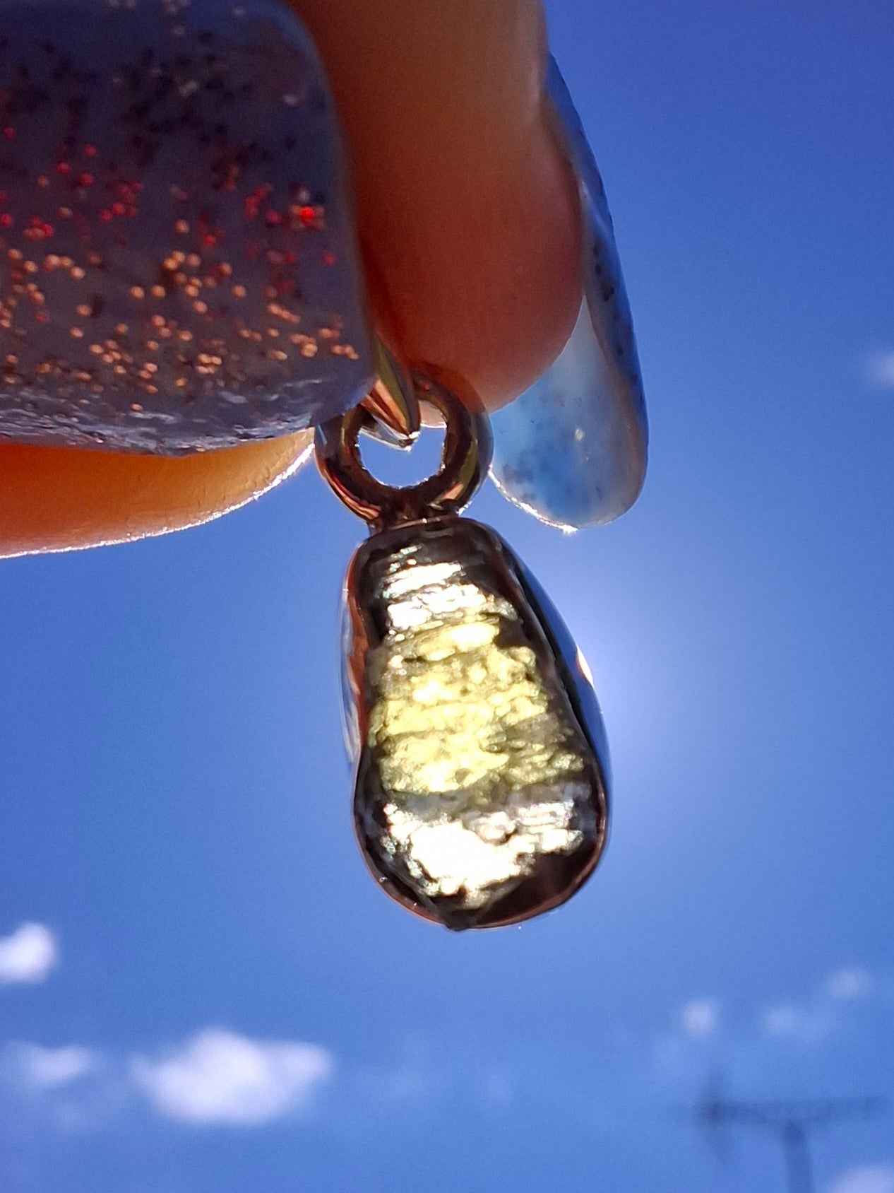 Moldavite Pendant, 925 Silver, Tektite (Ref: P89)