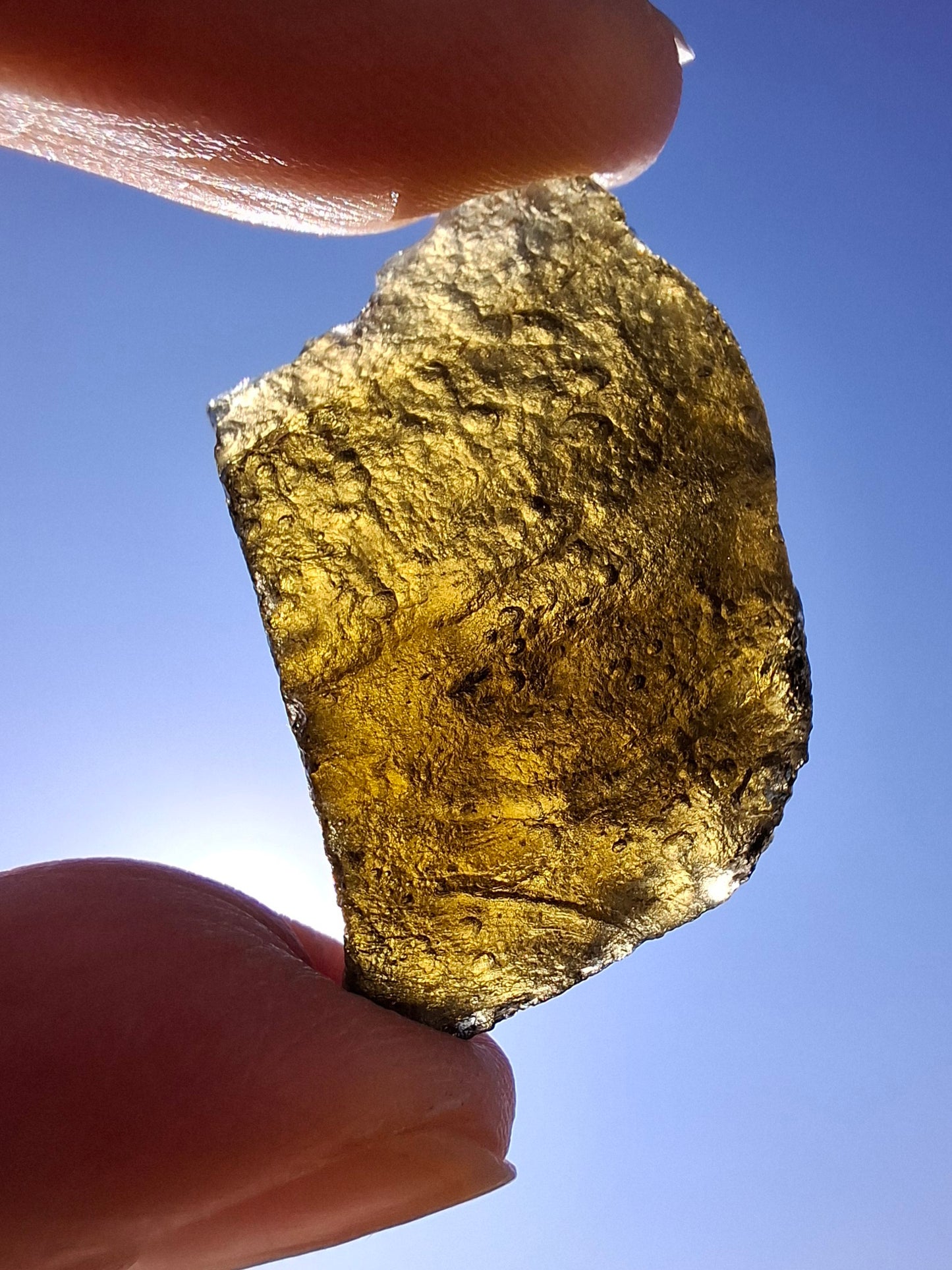 Moldavite Piece, JAKULE, 7.00g, Tektite (Ref: 1376)
