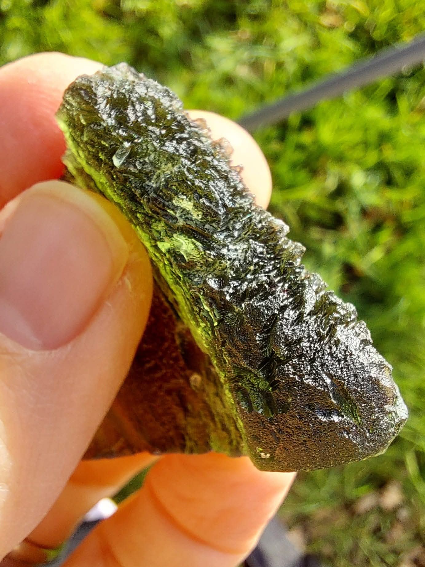 Moldavite Piece, NOVA HOSPODA, 18.15g, Tektite (Ref: 1041)