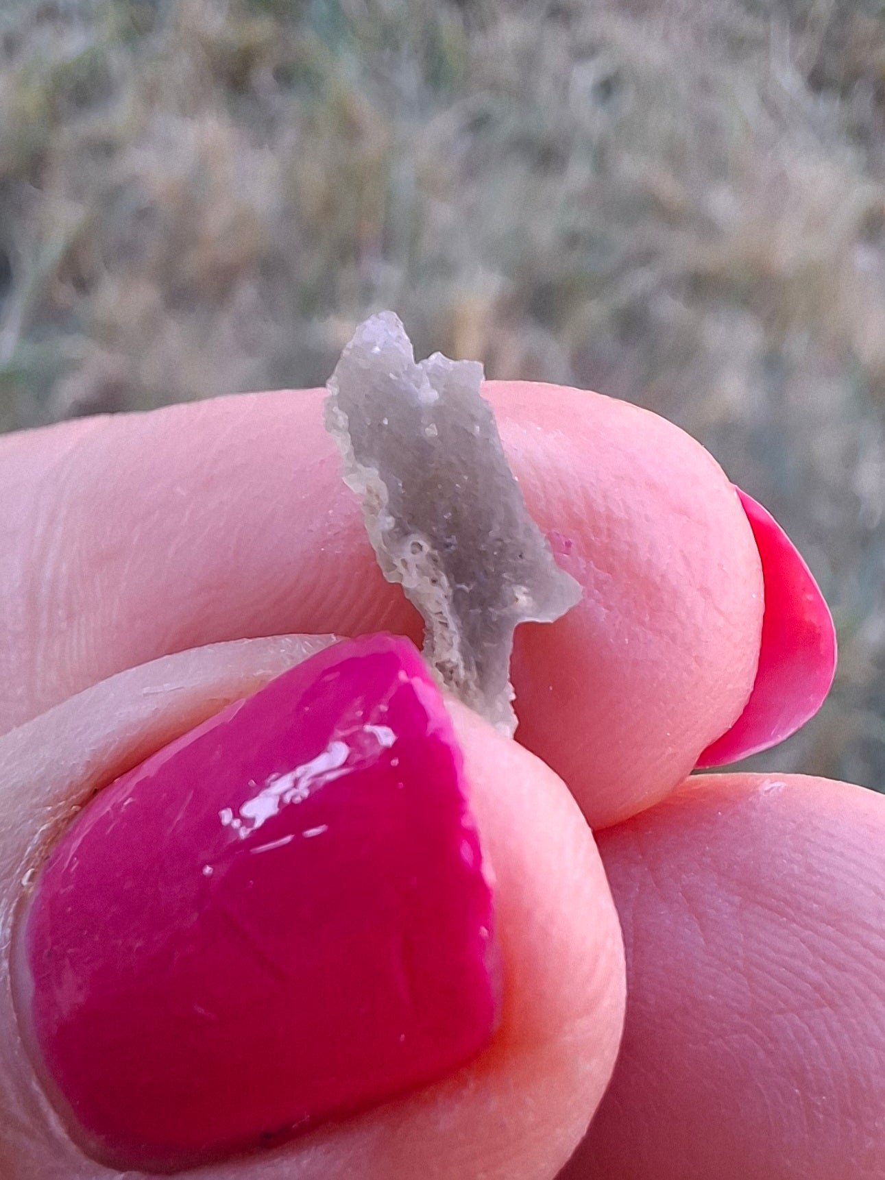 Moldavite Piece, SNOWFLAKE, FROSTED, BRUSNA, 0.32g, Tektite (Ref: 1505)