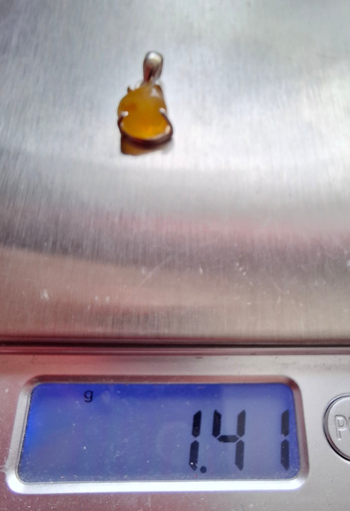 Baltic Amber Pendant, 925 Silver, Fossil (Ref: AP18)