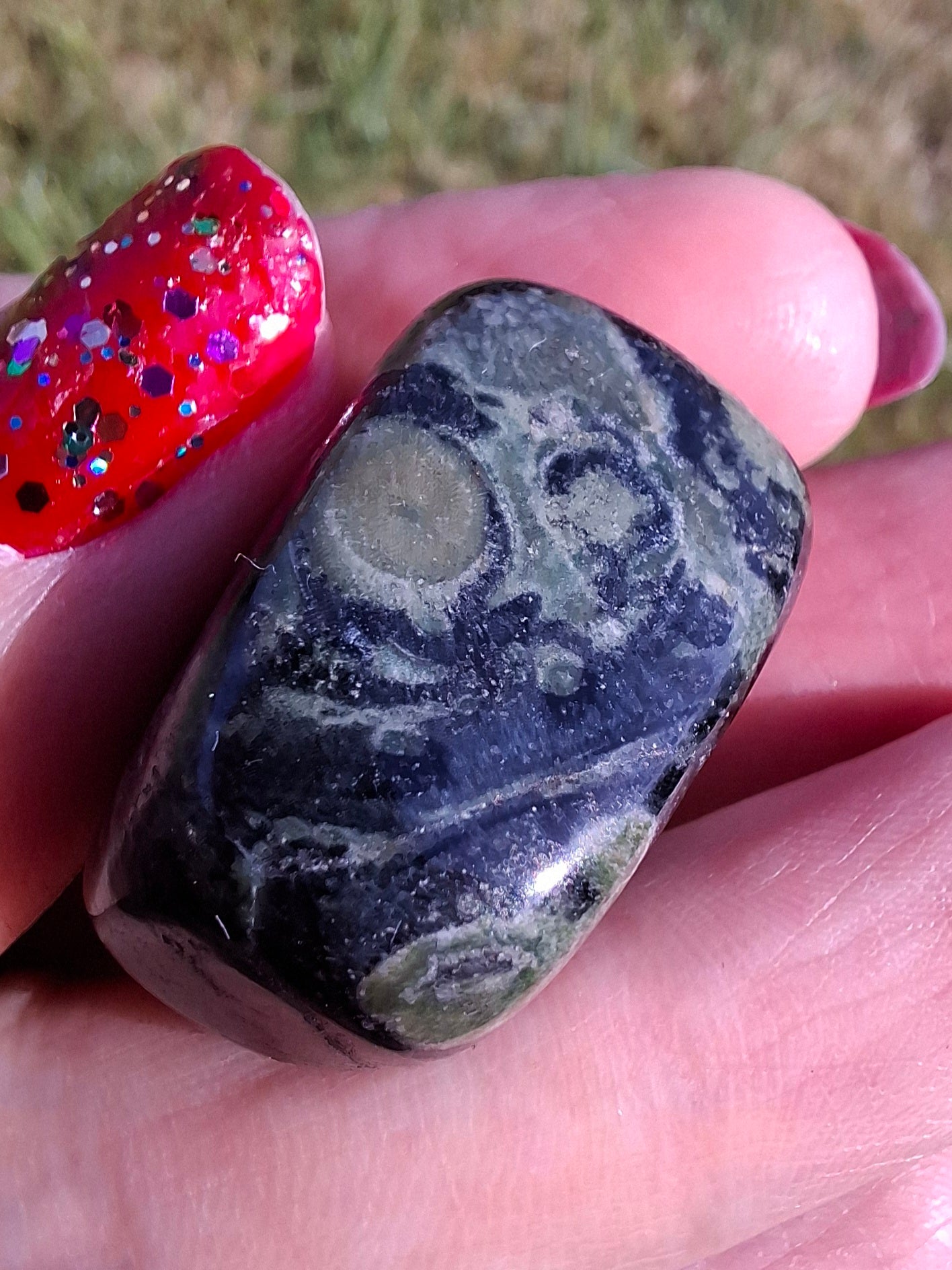Kambaba Jasper, Tumble Stone, Crystal (Ref: T161)